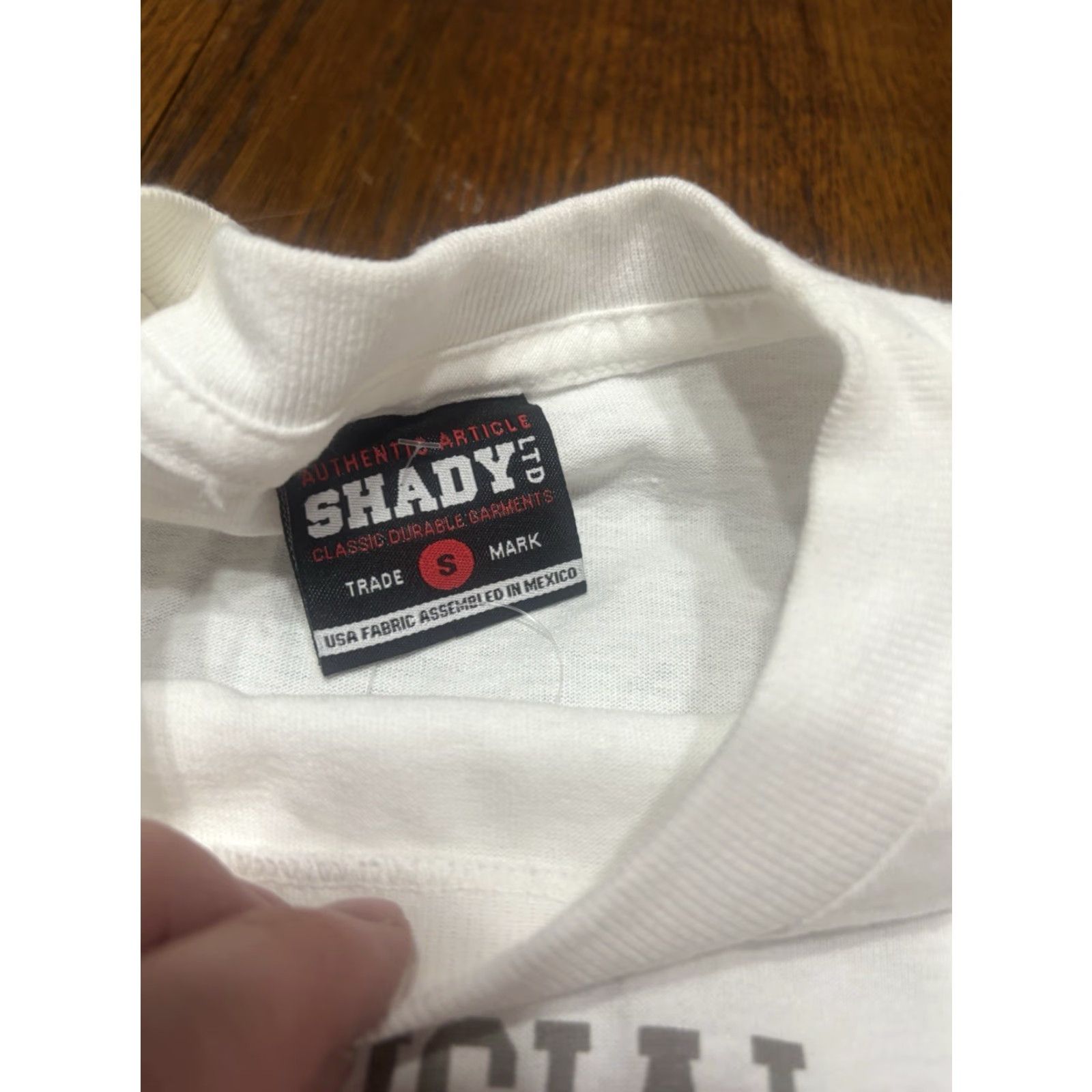 Vintage VINTAGE Shady Ltd Shirt Men S White 90s Hip Hop Rap Y2K Double-Sided Travel Theme Shirts Mens Size US S / EU 44-46 / 1 - 3 Thumbnail