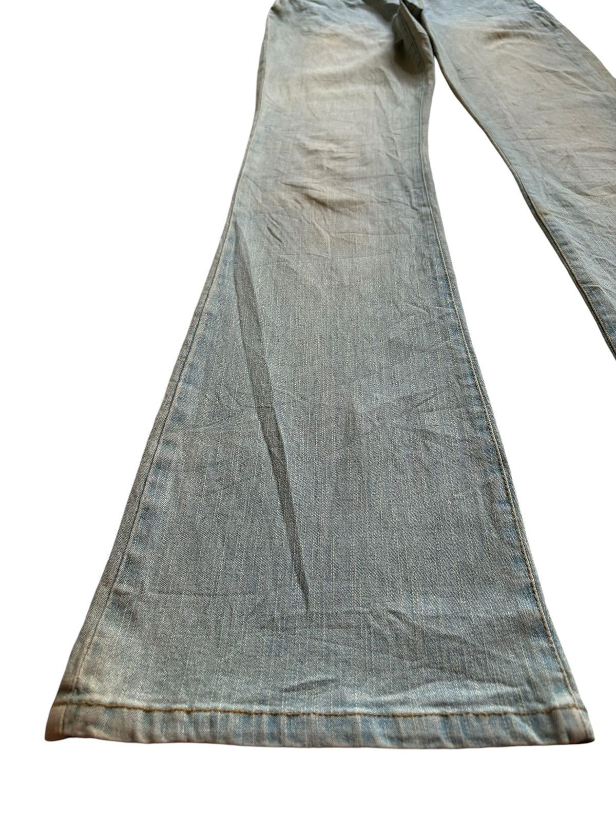 Japanese Brand SALES🔥Vintage Japanese Brand Mud Wash Flare Jeans Size 28" / US 6 / IT 42 - 6 Thumbnail
