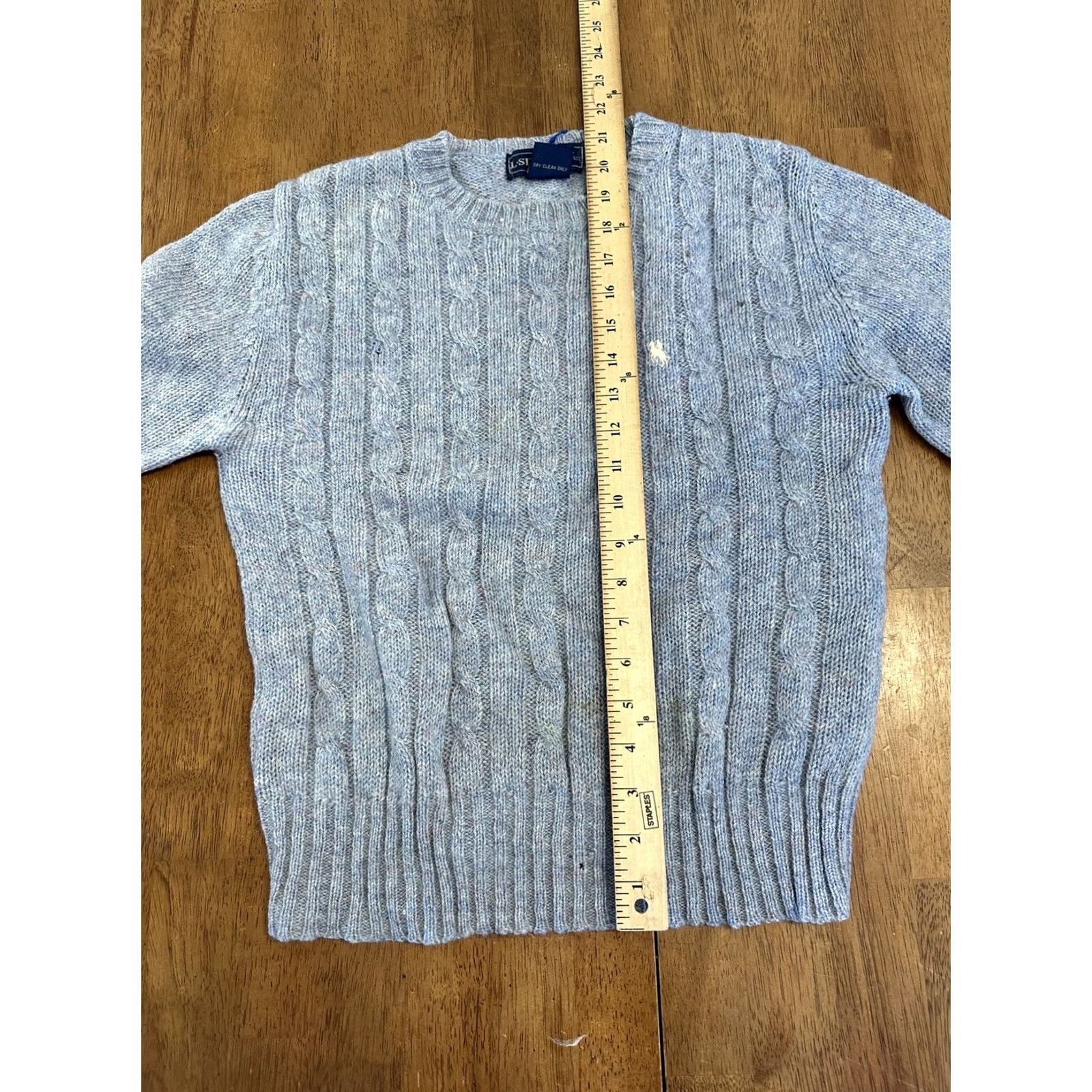 Vintage VINTAGE L. Simsbury Sweater M All Pure Wool 80s Blue Women’s Size M / US 6-8 / IT 42-44 - 8 Thumbnail