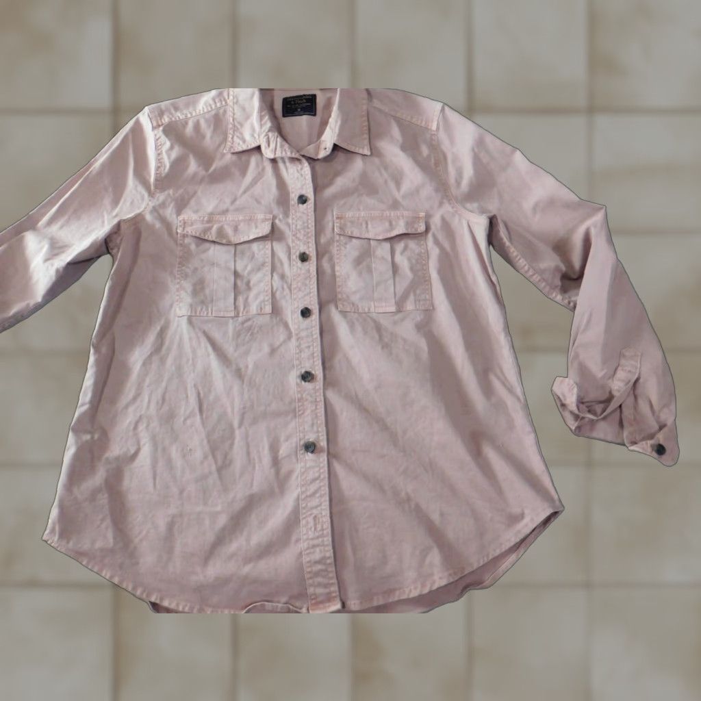 Abercrombie & Fitch Abercrombie & Fitch Mens Shirt Medium pink classic casual button up Size US M / EU 48-50 / 2 - 1 Thumbnail