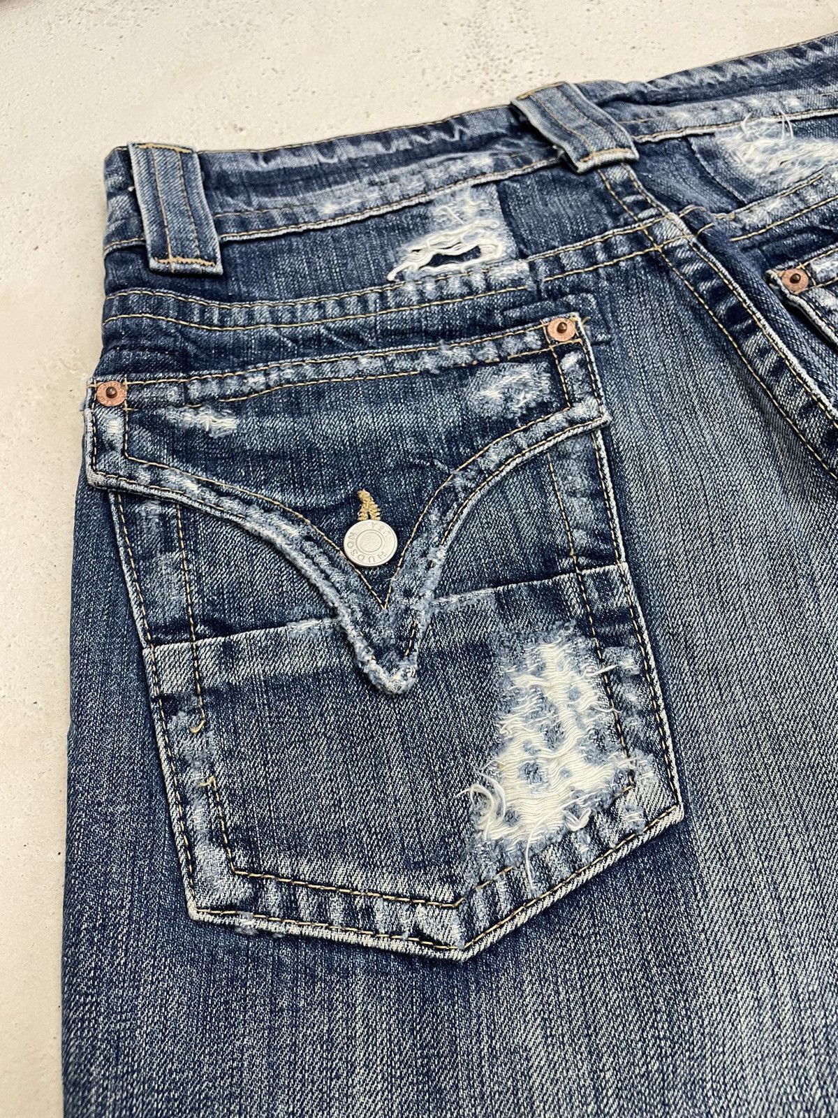 Hudson Vintage Hudson American Distressed Denim Pants (A14) Size US 29 - 11 Thumbnail