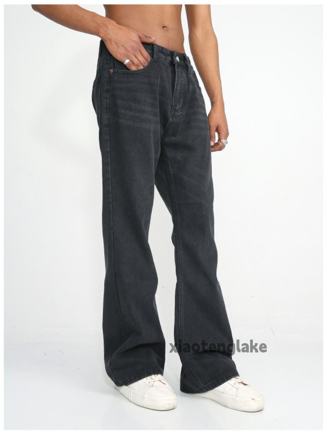Jean × Vintage washed faded punk grunge bootcut flared yuppie jeans Size US 32 / EU 48 - 7 Thumbnail