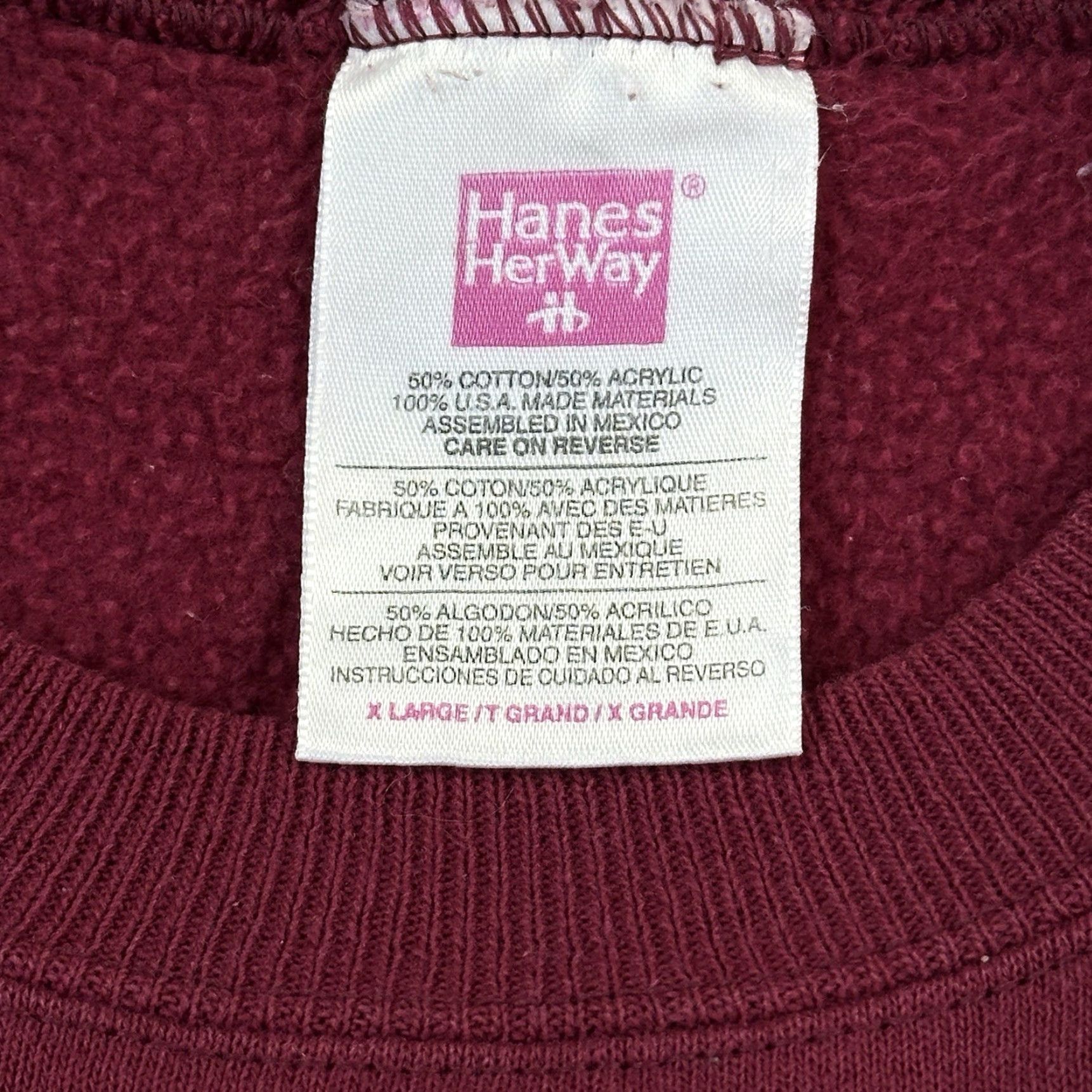 Hanes VINTAGE Hanes Her Way Sweatshirt Women XL Snowman Holiday Embroidered Size XL / US 12-14 / IT 48-50 - 7 Thumbnail