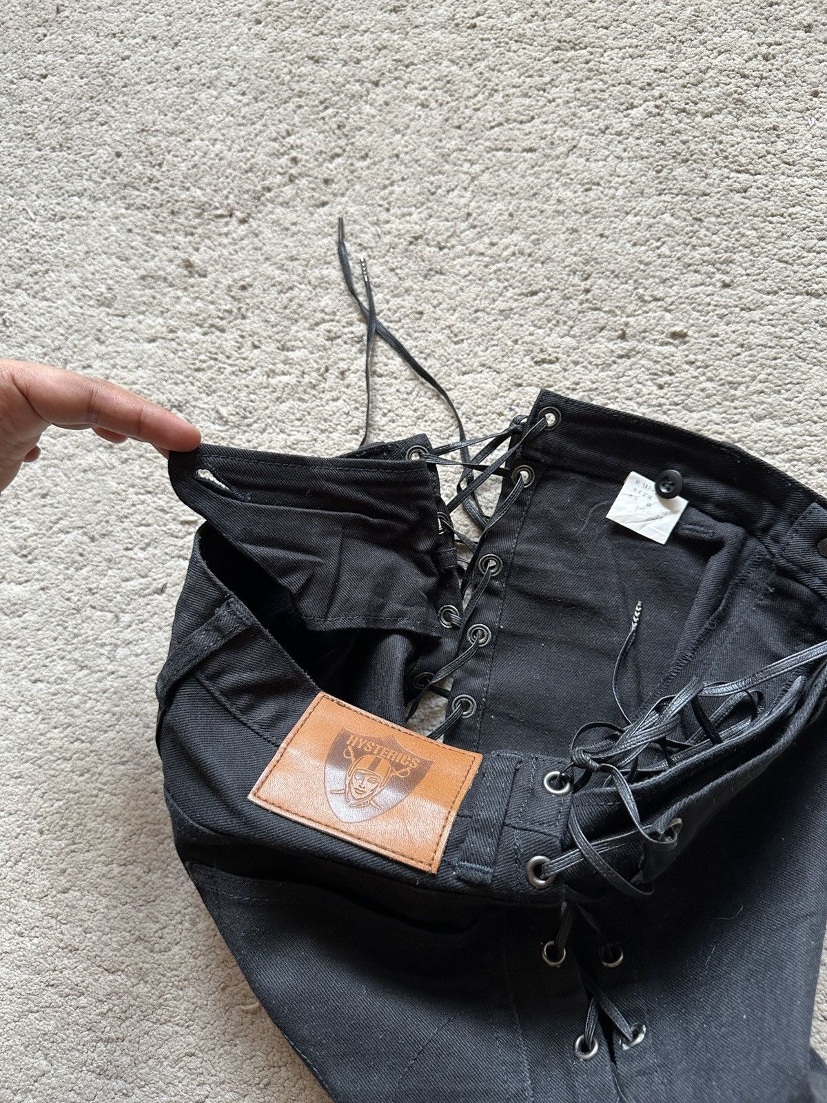 Hysteric Glamour 1990s Hysteric Glamour Side Lace Jeans corset jeans Size US 29 - 19 Thumbnail