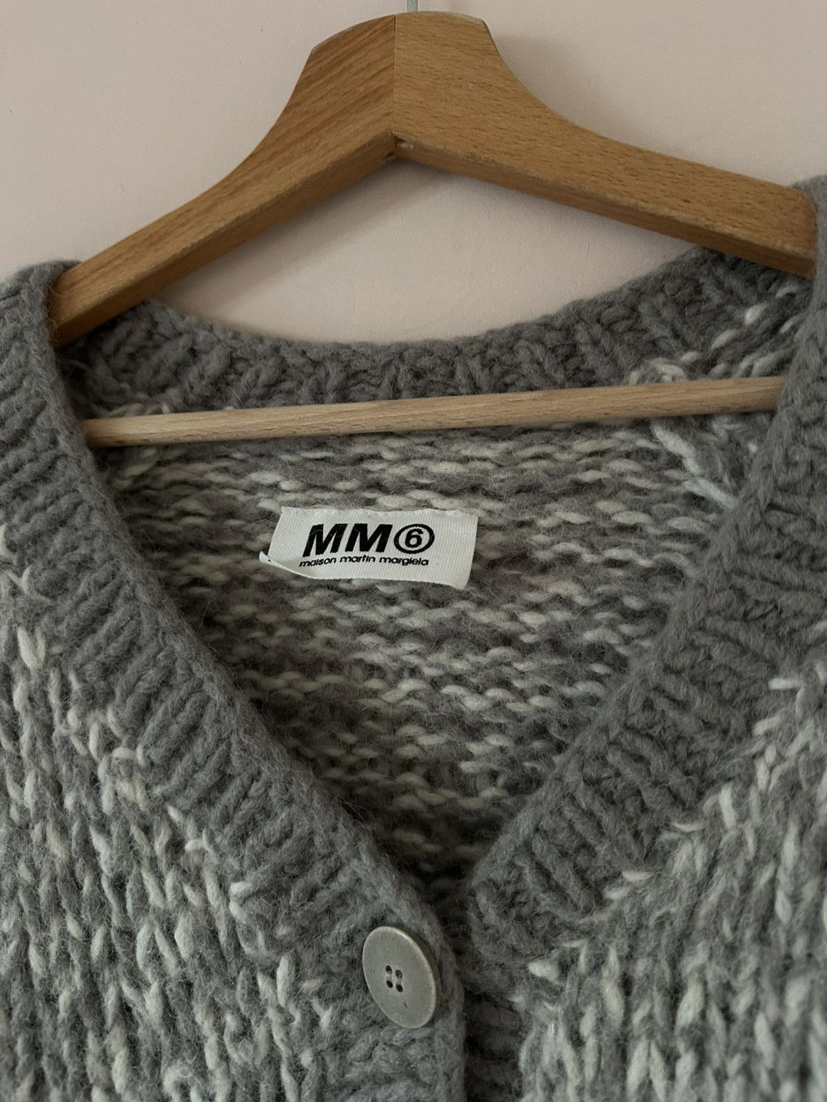 Maison Margiela Maison Margiela MM6 Lana Wool Knit Cardigan Size M / US 6-8 / IT 42-44 - 4 Thumbnail