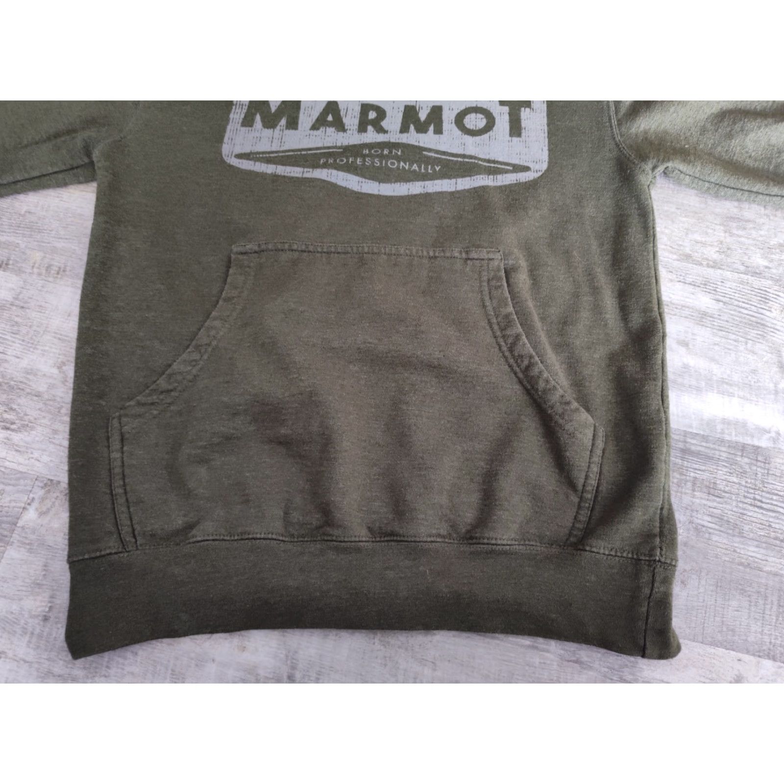 Marmot MARMOT Hoodie Sweatshirt HACKSHAW Pullover MENS S Military Green Fleece EUC Size US S / EU 44-46 / 1 - 7 Thumbnail