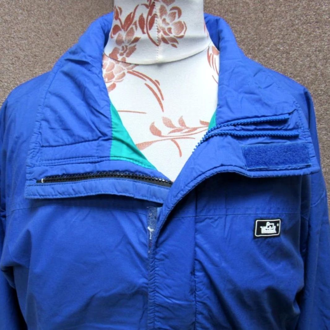 Vintage MENS WOOLRICH JACKET L Blue All Seasons Nylon Jacket Size US L / EU 52-54 / 3 - 3 Thumbnail