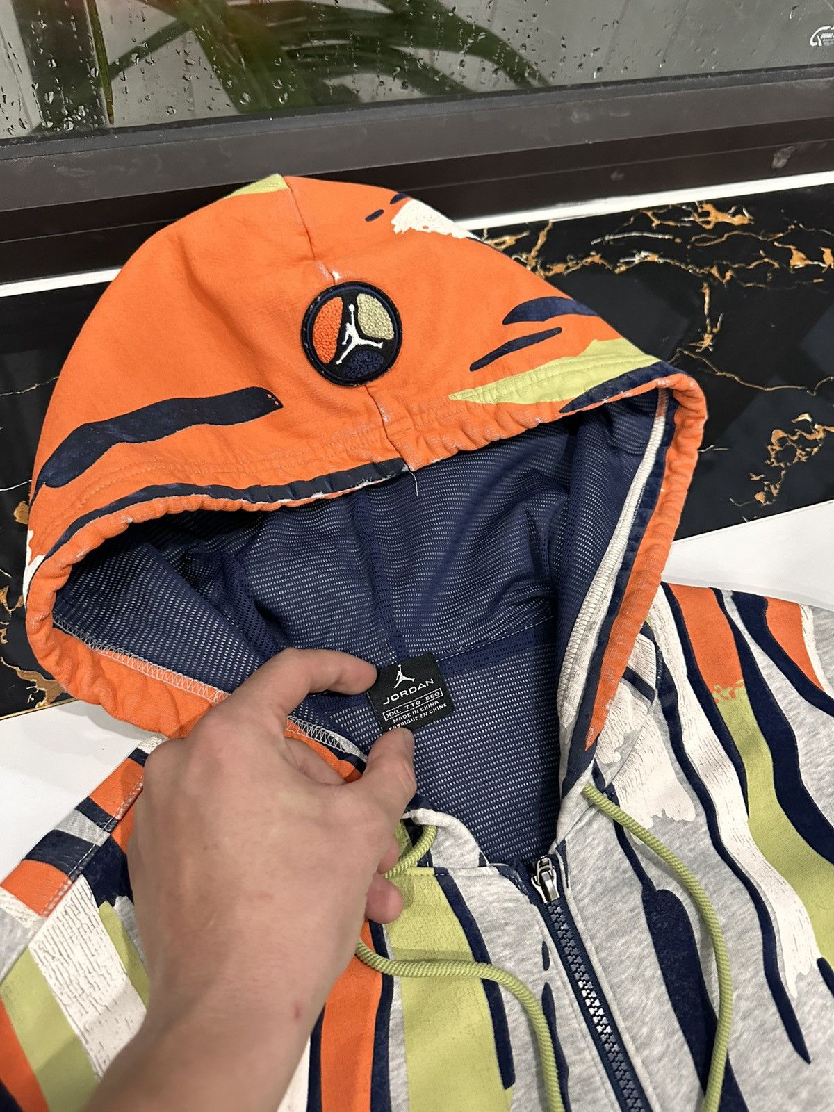 Nike × Vintage JORDAN VINTAGE DOUBLE LOGO STREETWEAR ZIP-HOODIE Size US XXL / EU 58 / 5 - 8 Thumbnail