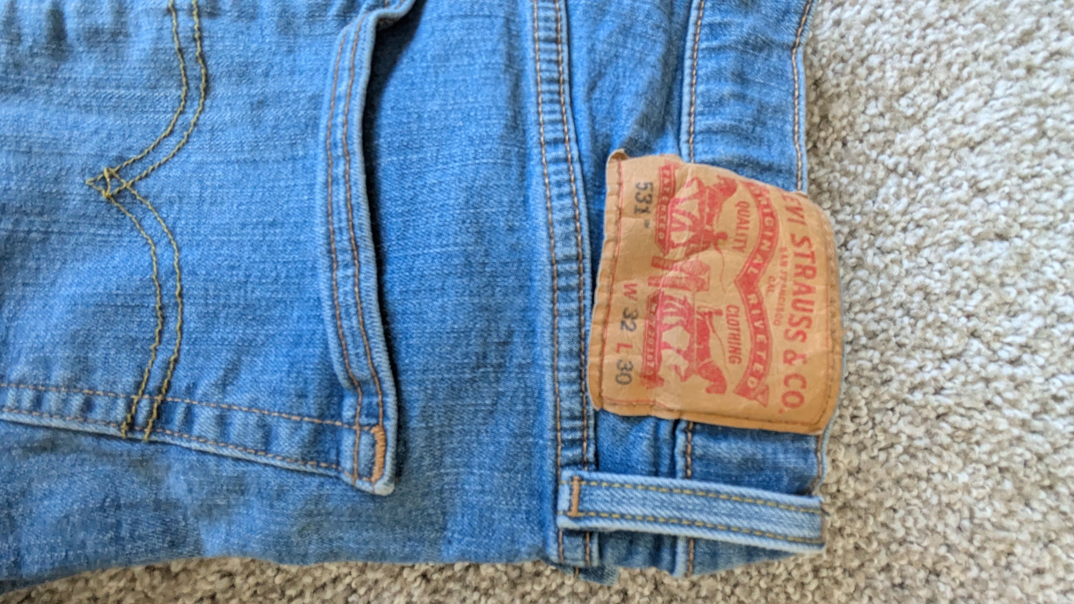 Levi's 531 Light Jeans Size US 32 / EU 48 - 2 Thumbnail