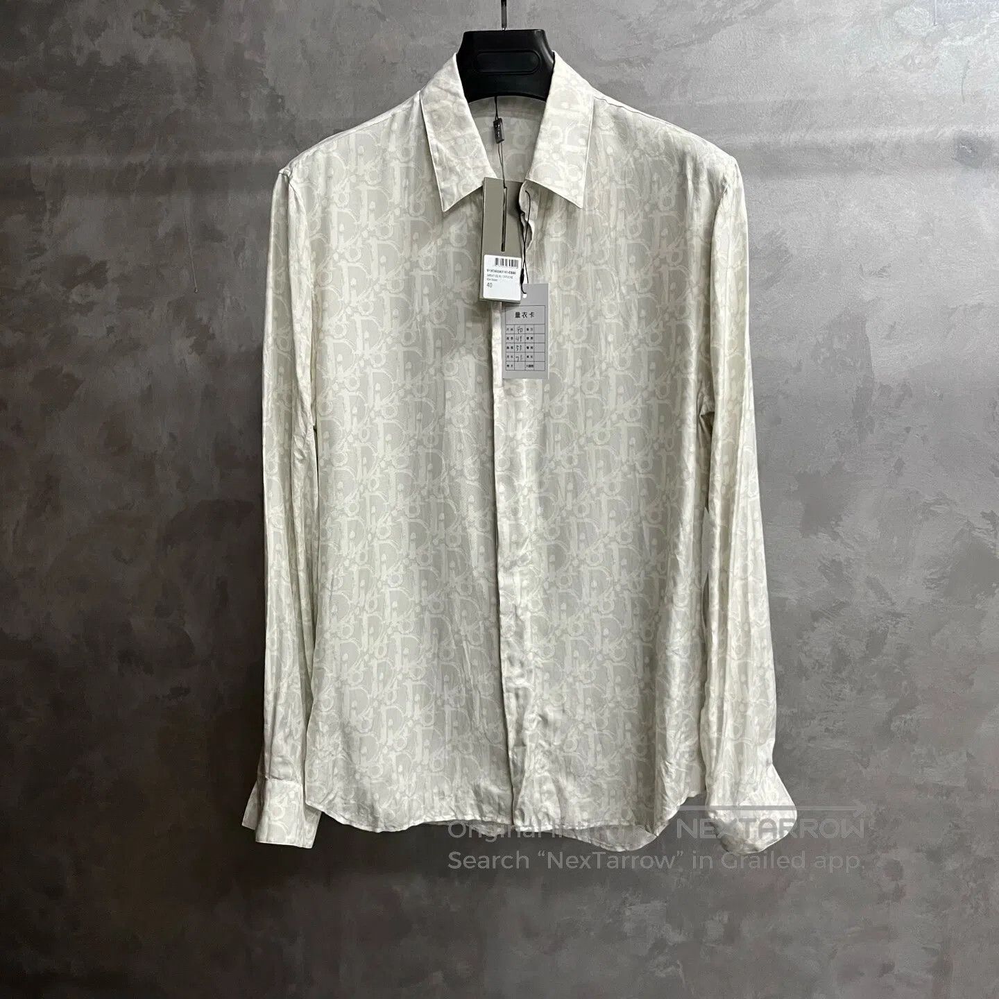 Dior Dior Long-sleeved shirt with single-row buttons and full p Size US XS / EU 42 / 0 - 1 Thumbnail