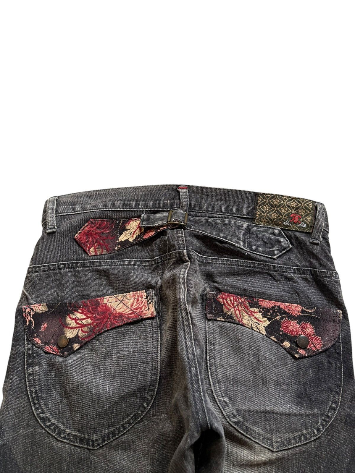 Japanese Brand Vintage Japanese Brand Bush Pant Buckle Back Jeans Size US 31 - 8 Thumbnail
