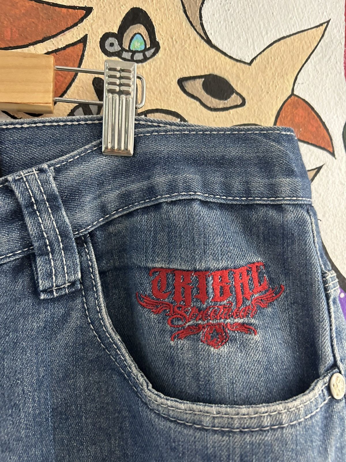 Vintage Vintage Tribal Skate Jeans Size US 42 / EU 58 - 3 Thumbnail