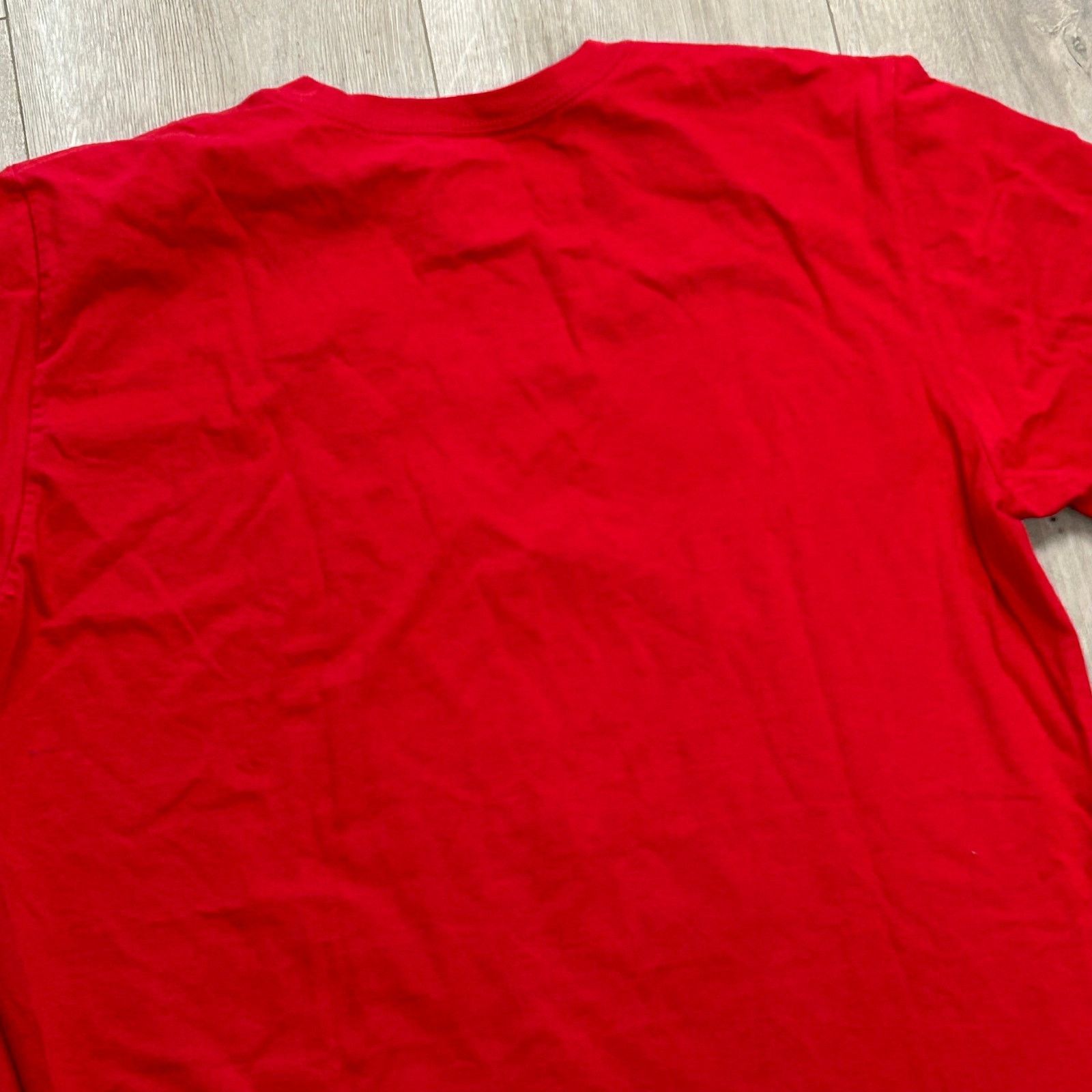 Nike Nike Check Swoosh Logo Red White Regular Fit Tee T size L Size US L / EU 52-54 / 3 - 5 Thumbnail