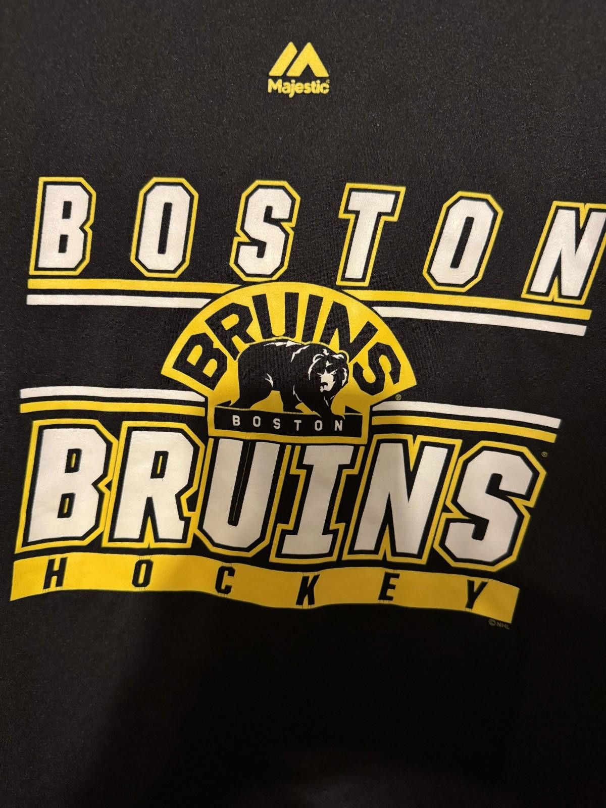 Majestic Boston Bruins Majestic T-Shirt Black Men's Sz S Size ONE SIZE - 4 Thumbnail