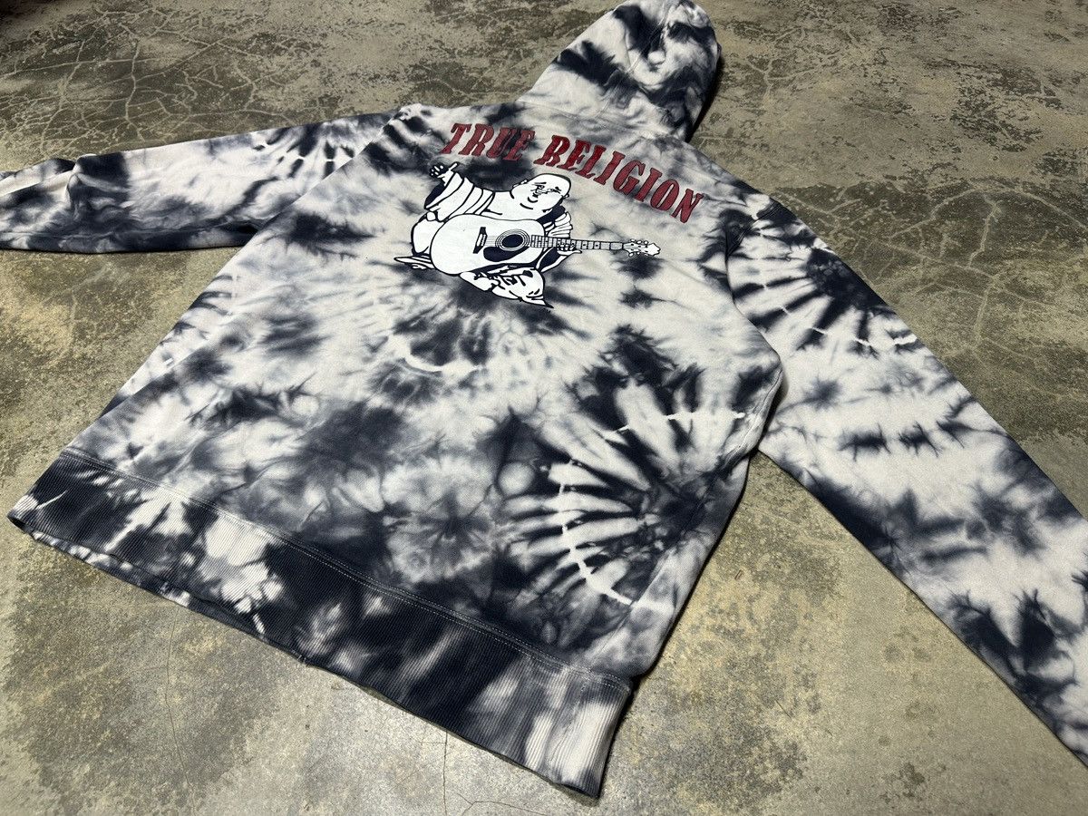 True Religion Vintage Y2K True Religion Big Logo Tie Dye Hoodie Size US XL / EU 56 / 4 - 13 Thumbnail