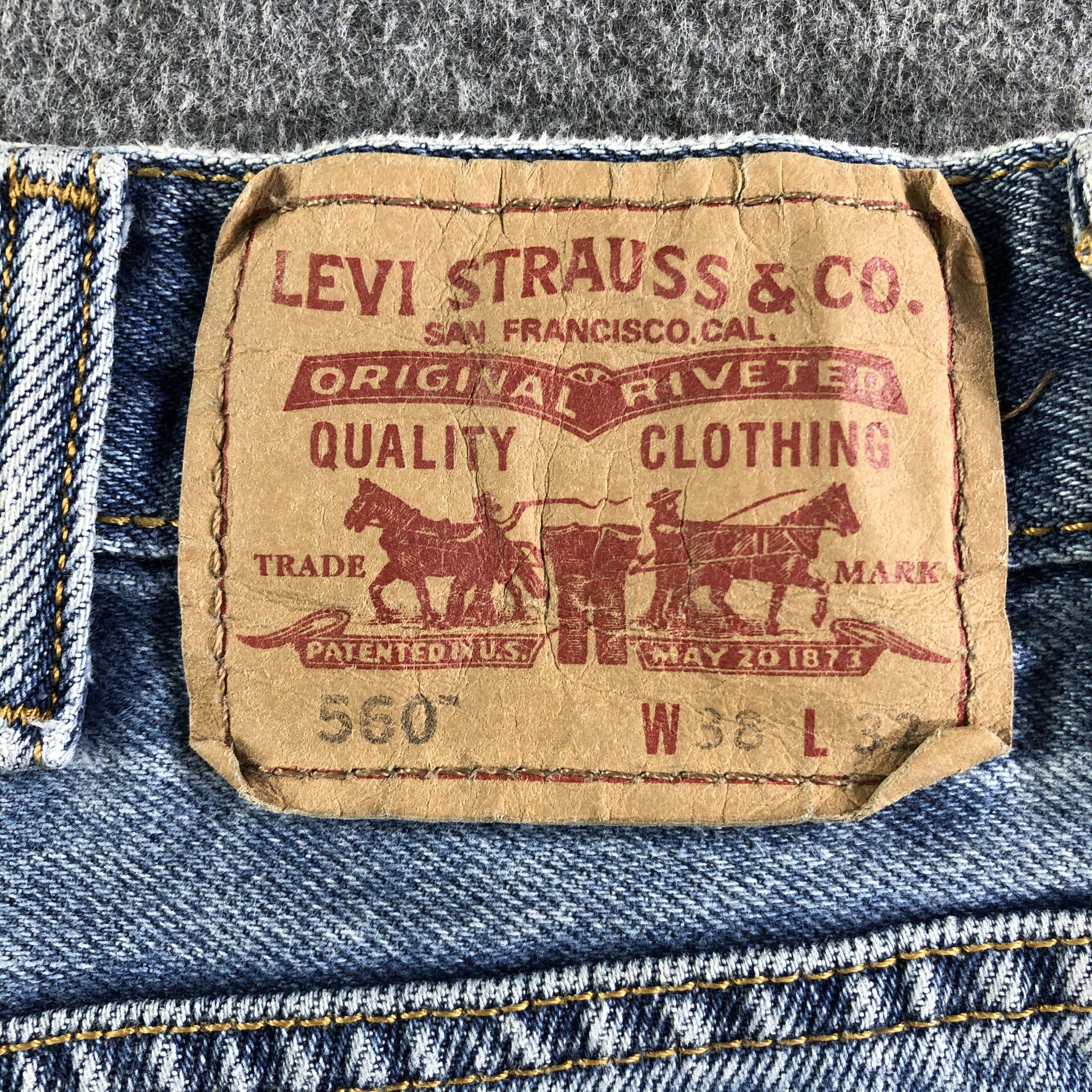 Levi's Vintage Blue Wash Levis 560 Jeans-J4524 Size US 38 / EU 54 - 5 Thumbnail