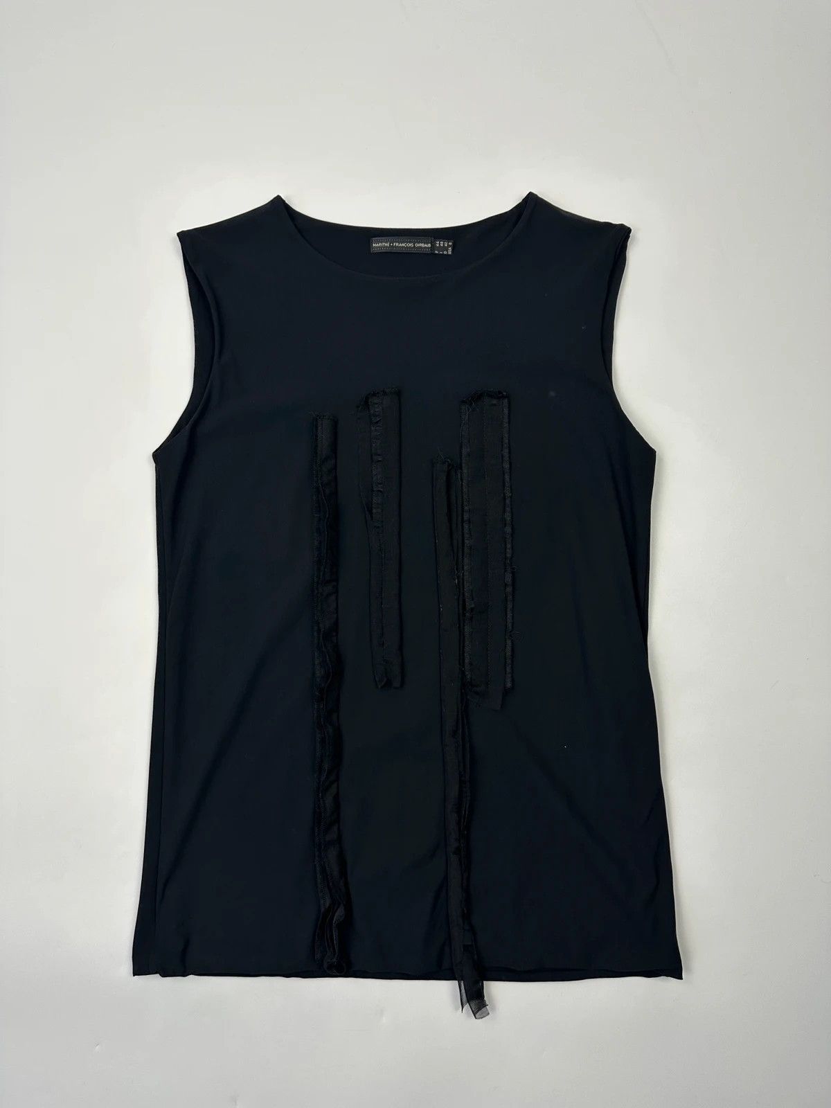 Marithe + Francois Girbaud Marithé + François Girbaud Dark Navy Double Layer Tank Top Size L / US 10 / IT 46 - 1 Thumbnail