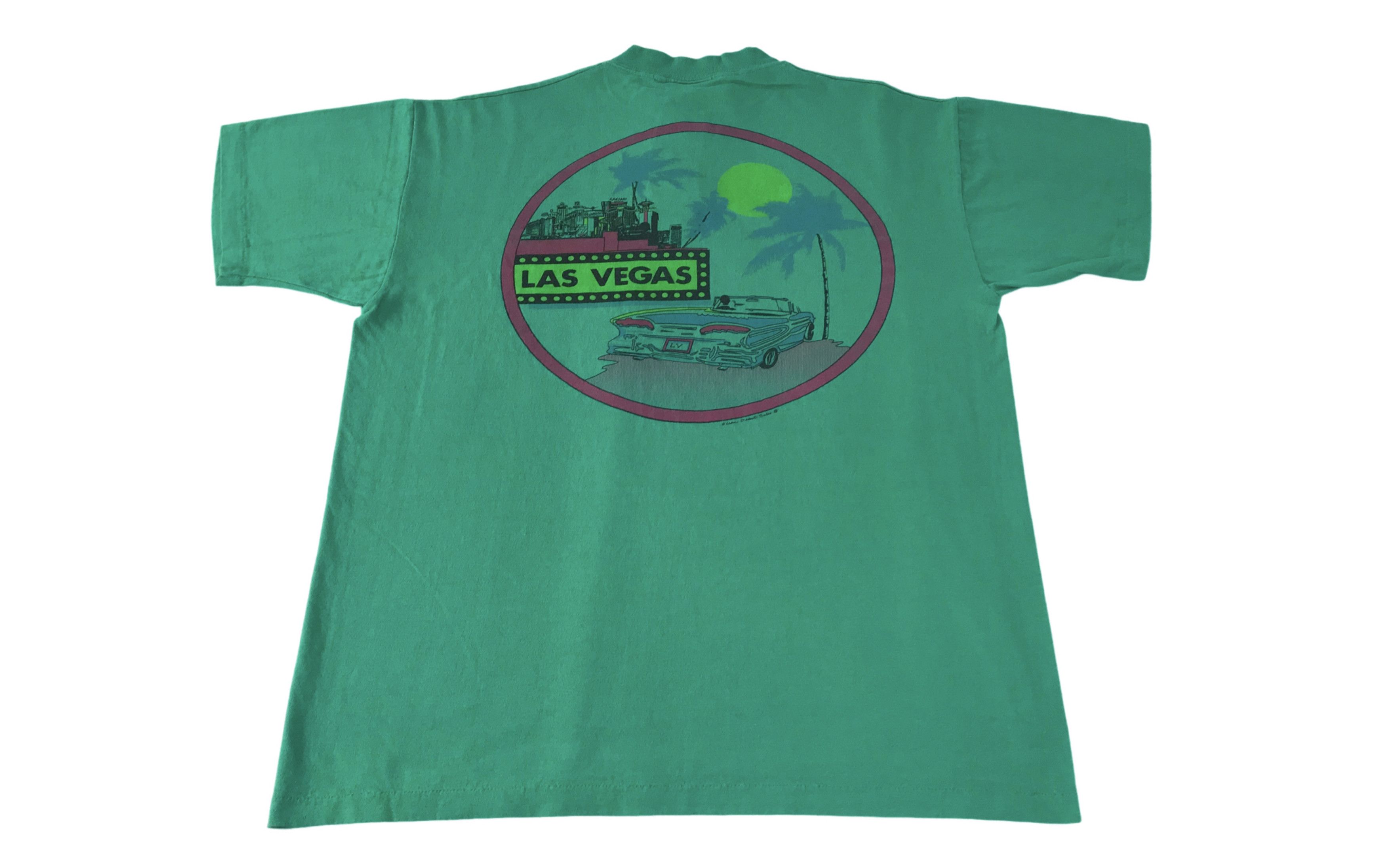 90s Las Vegas Ocean Sent Soul Henley Neck Big Graphic Screen
