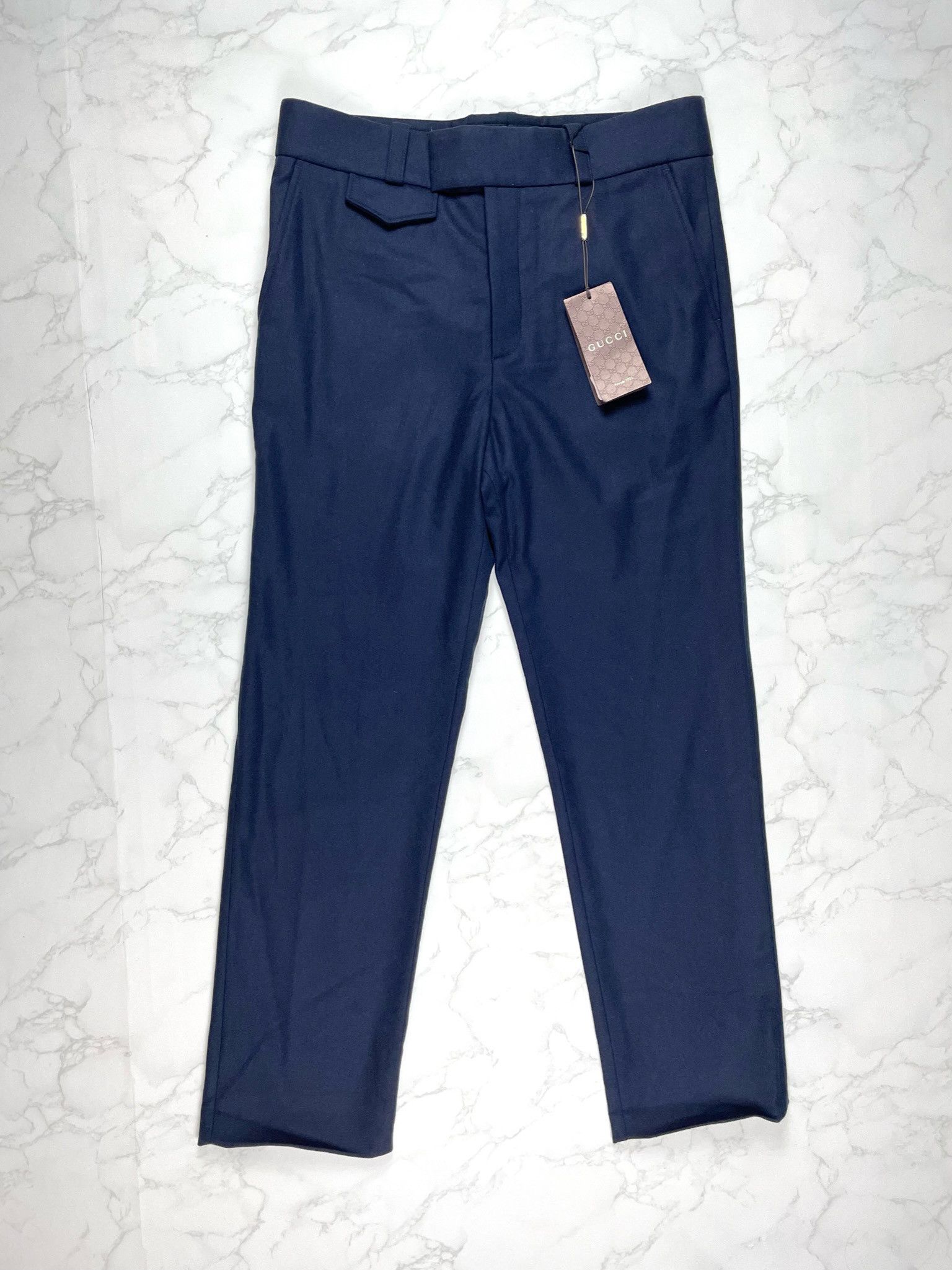 Gucci 🔥75% OFF🔥 [SALE] Gucci Navy Wool Casual Pants Size US 32 / EU 48 - 1 Thumbnail