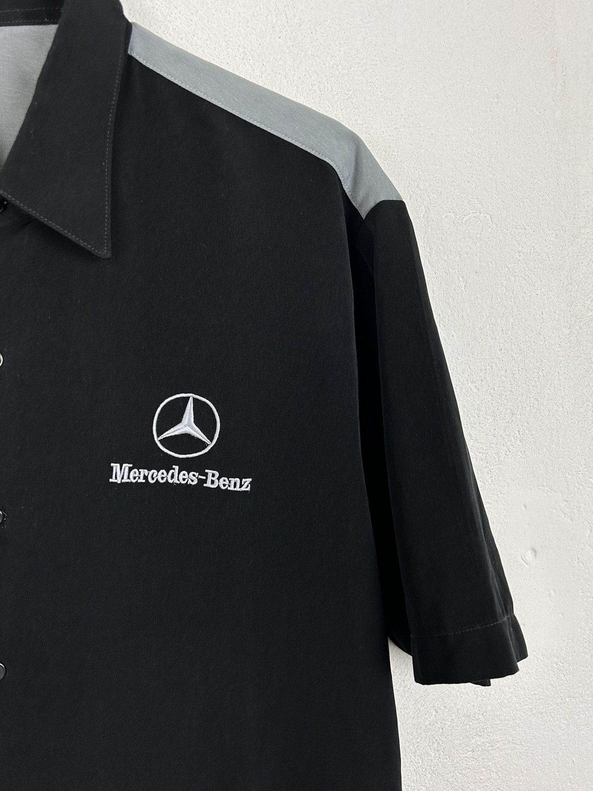 Mercedes-Benz 90s Vintage Mercedes Benz West Sponsor Formula F1 S/S Shirt Size US L / EU 52-54 / 3 - 2 Thumbnail