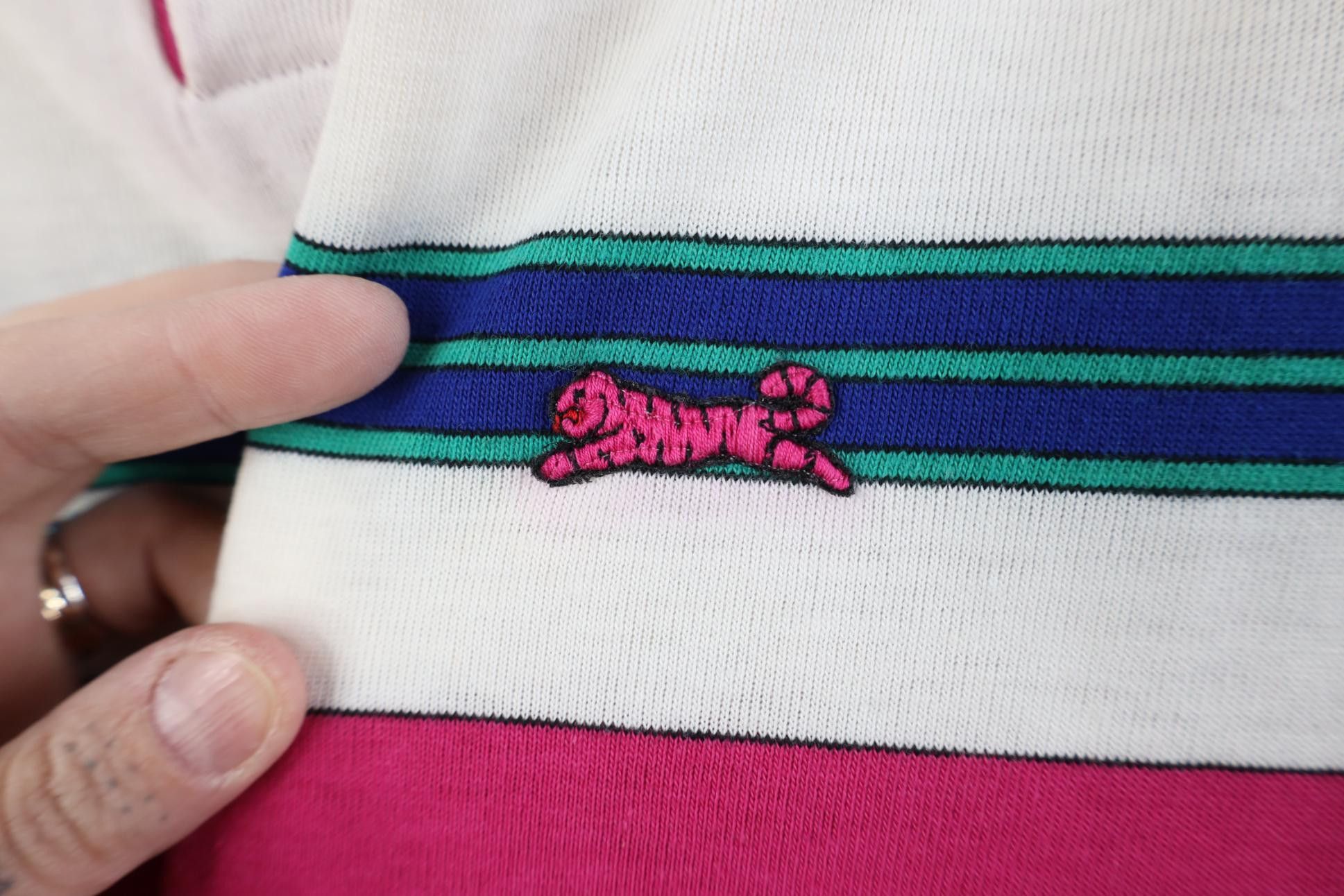 Vintage Vintage 80s 90s Streetwear Striped Knit Golf Polo Shirt USA Size US M / EU 48-50 / 2 - 4 Thumbnail