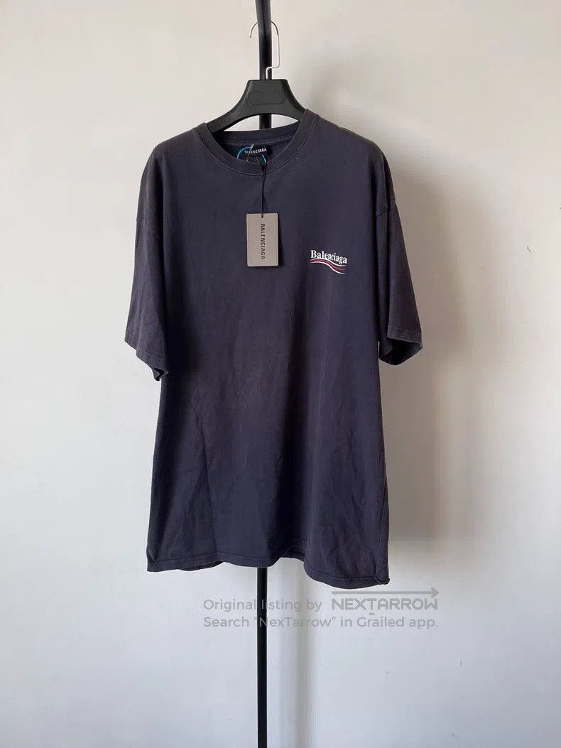 Balenciaga Balenciaga Logo Letter Printed Round Neck Short Sleeve T-S Size US L / EU 52-54 / 3 - 1 Thumbnail