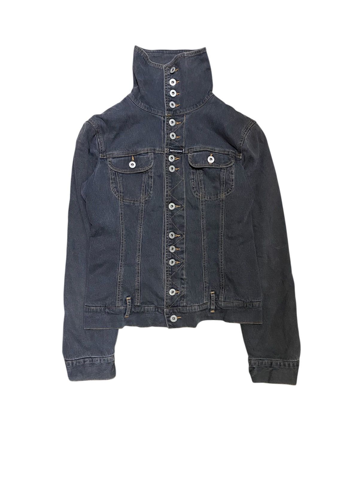 Dolce & Gabbana 1990s Dolce Gabbana Multibutton Quilted denim trucker jacket Size US XS / EU 42 / 0 - 1 Thumbnail
