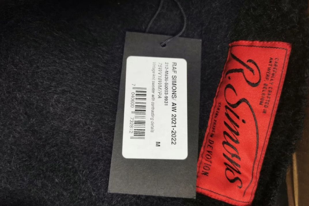 Raf Simons Black Appliquéd Wool Blend Sweater