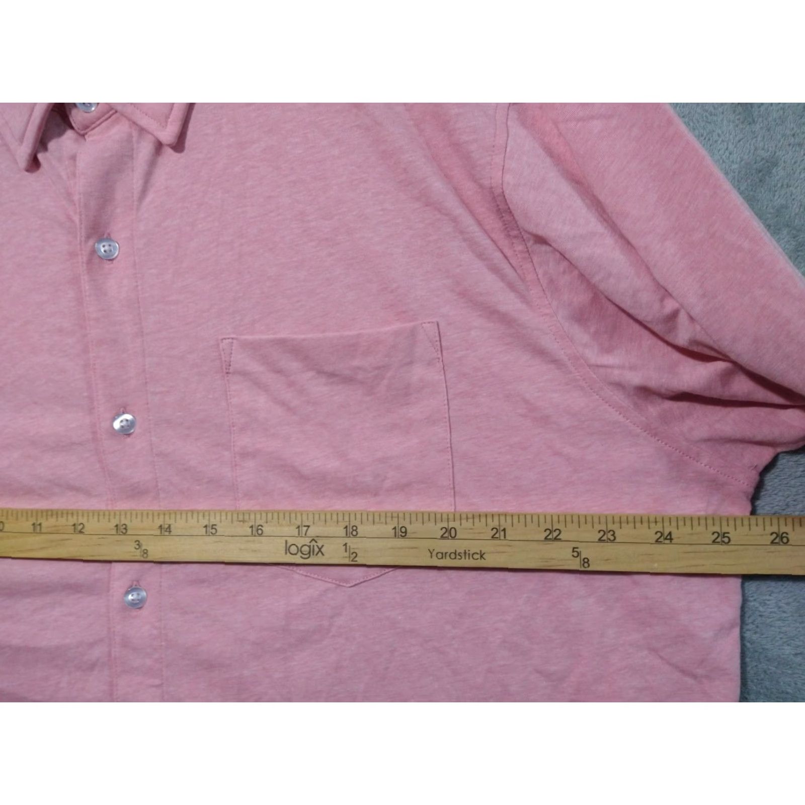 Bonobos Bonobos Shirt Mens XL Pink Jersey Long Sleeve Button Up Casual Everyday Size US XL / EU 56 / 4 - 5 Thumbnail