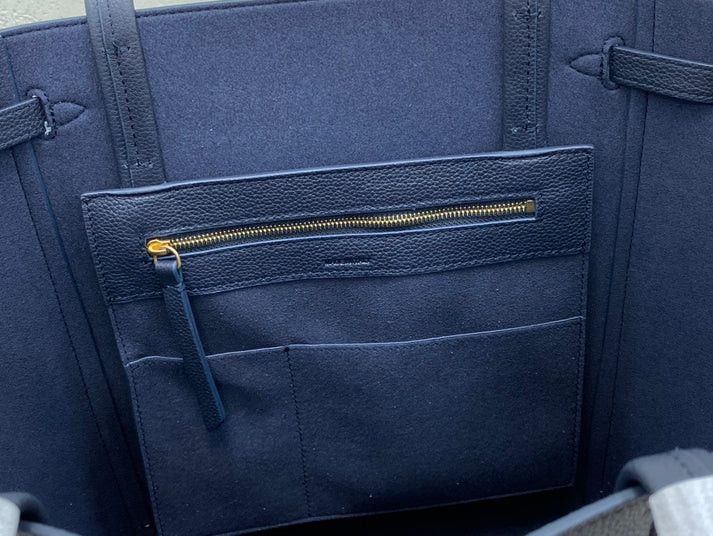 Celine o1bcso1str1024 Size: OS / Cabas Small Tote Bag in Navy Blue Size ONE SIZE - 7 Thumbnail