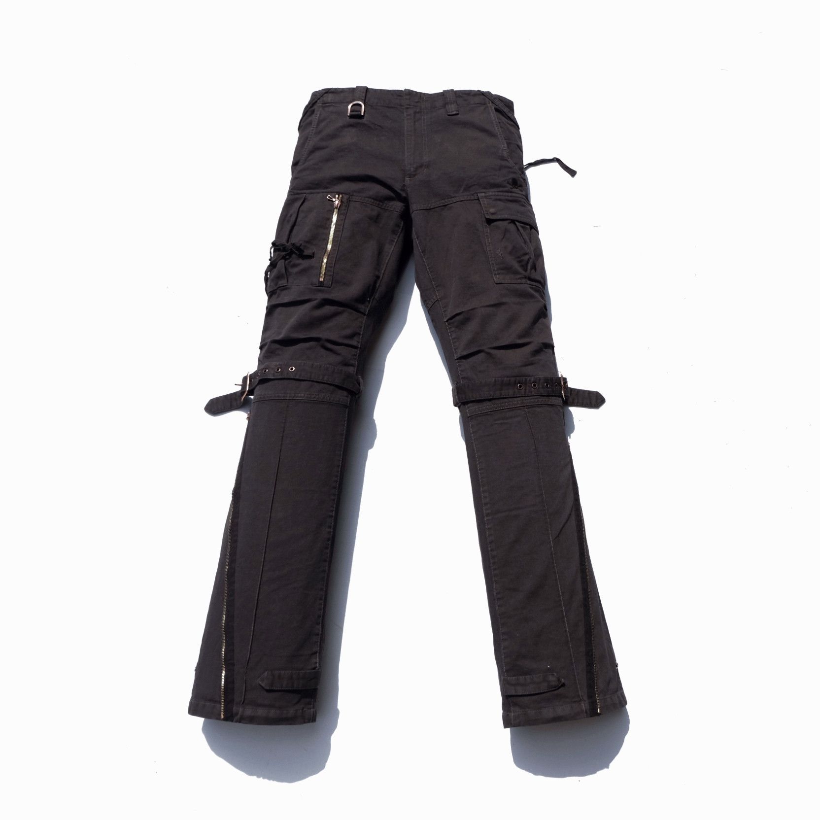 image of Ppfm x Tete Homme Roen X Semantic Design Bondage Pants in Charcoal Black, Men's (Size 30)