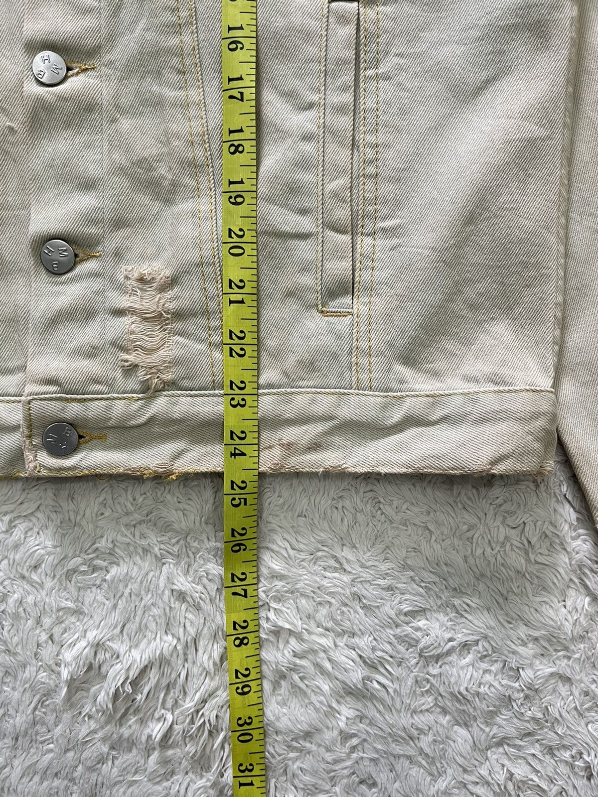 Designer × Misbhv misbhv 16ss "drained" distressed design denim jacket Size US XS / EU 42 / 0 - 17 Thumbnail