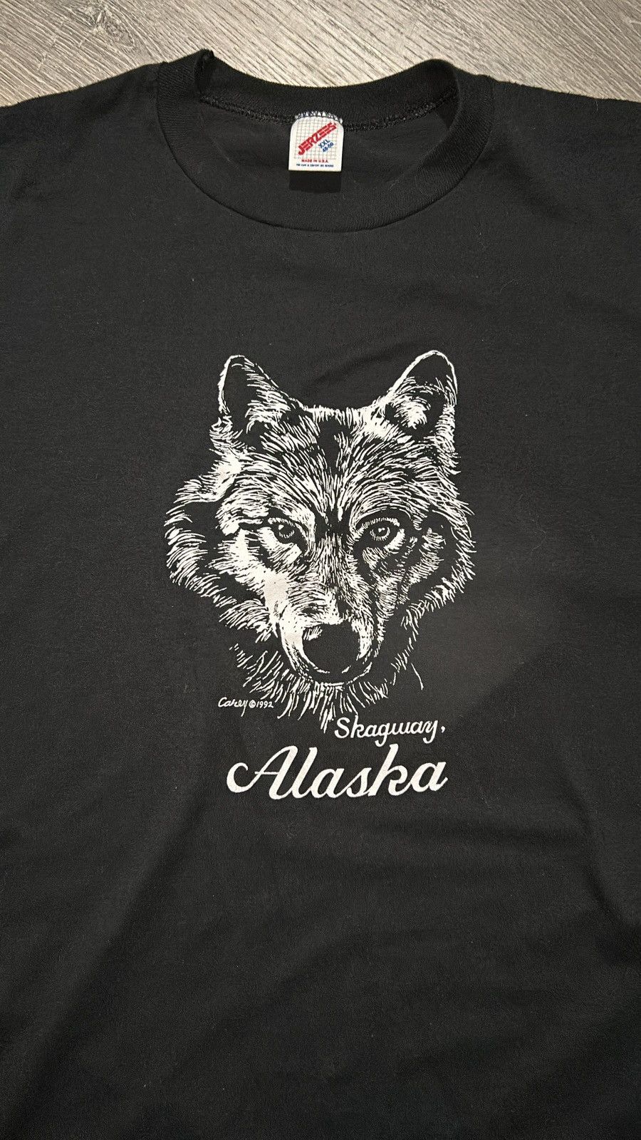 Jerzees Vintage Wolf t-shirt Size US XXL / EU 58 / 5 - 2 Thumbnail