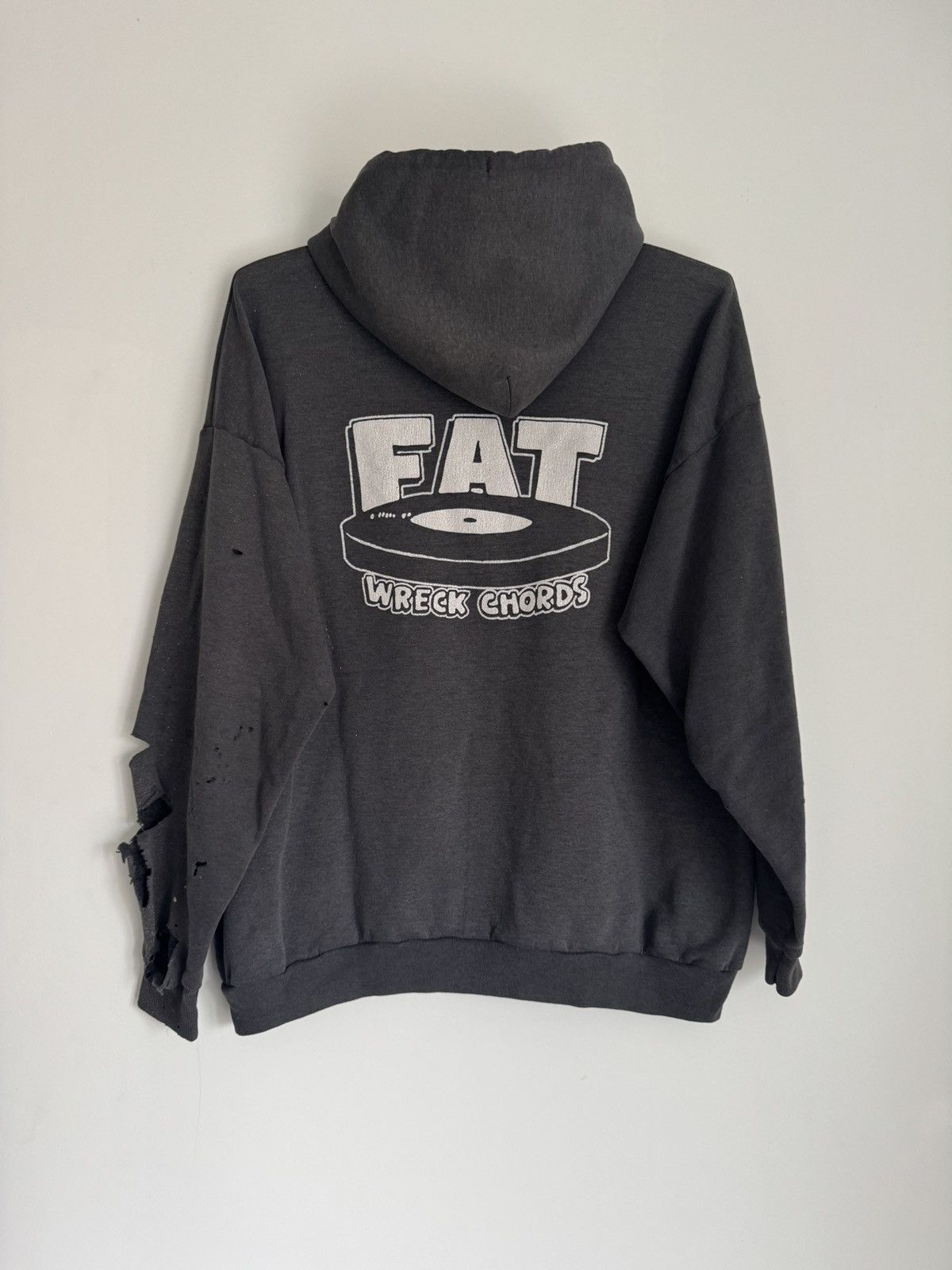 Vintage 90s Fat Wreck Chords Hoodie NOFX No Use Sick Of It All Size US XL / EU 56 / 4 - 5 Thumbnail