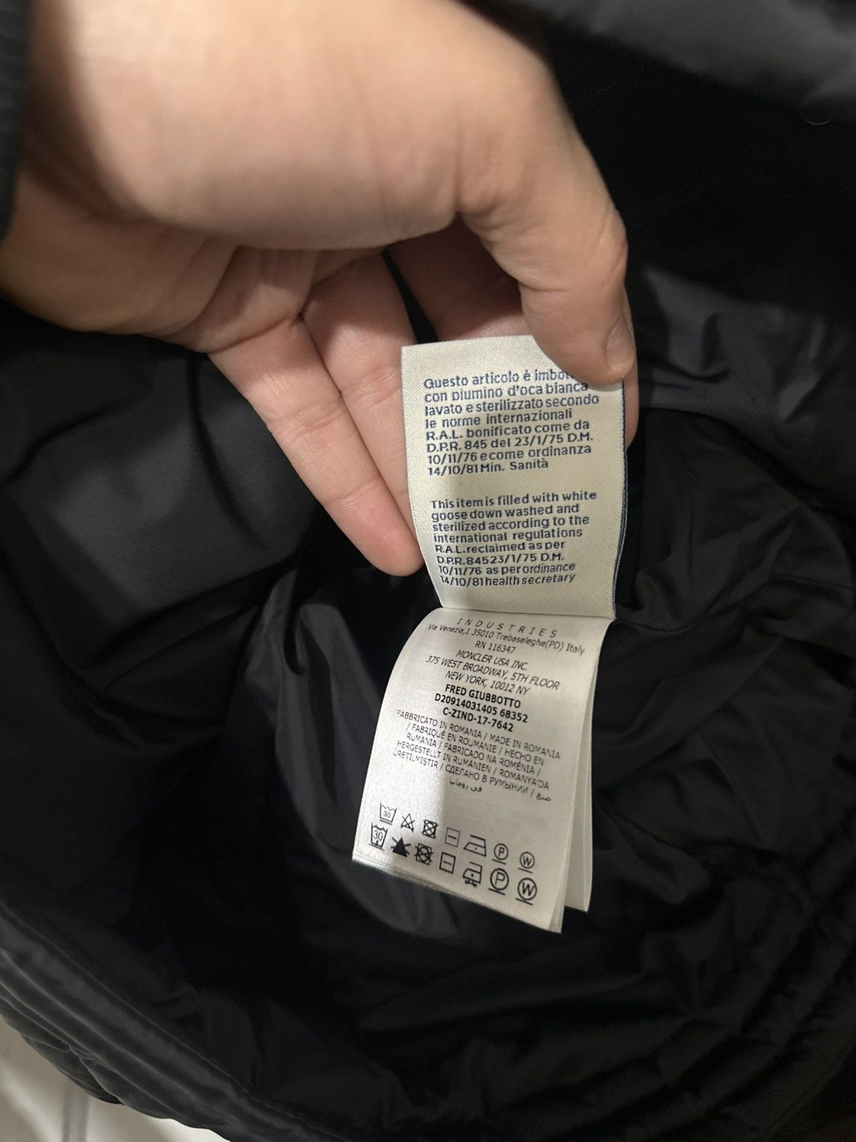 Moncler Quilted Moto Down Jacket Size US L / EU 52-54 / 3 - 6 Thumbnail