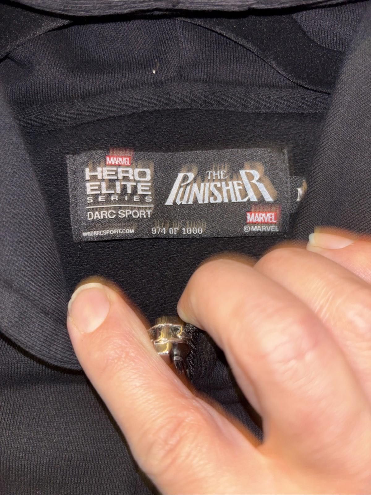 Marvel Comics Darc Sport Punisher Marvel Black Oversized Hood Box Cut Med Size US M / EU 48-50 / 2 - 5 Thumbnail
