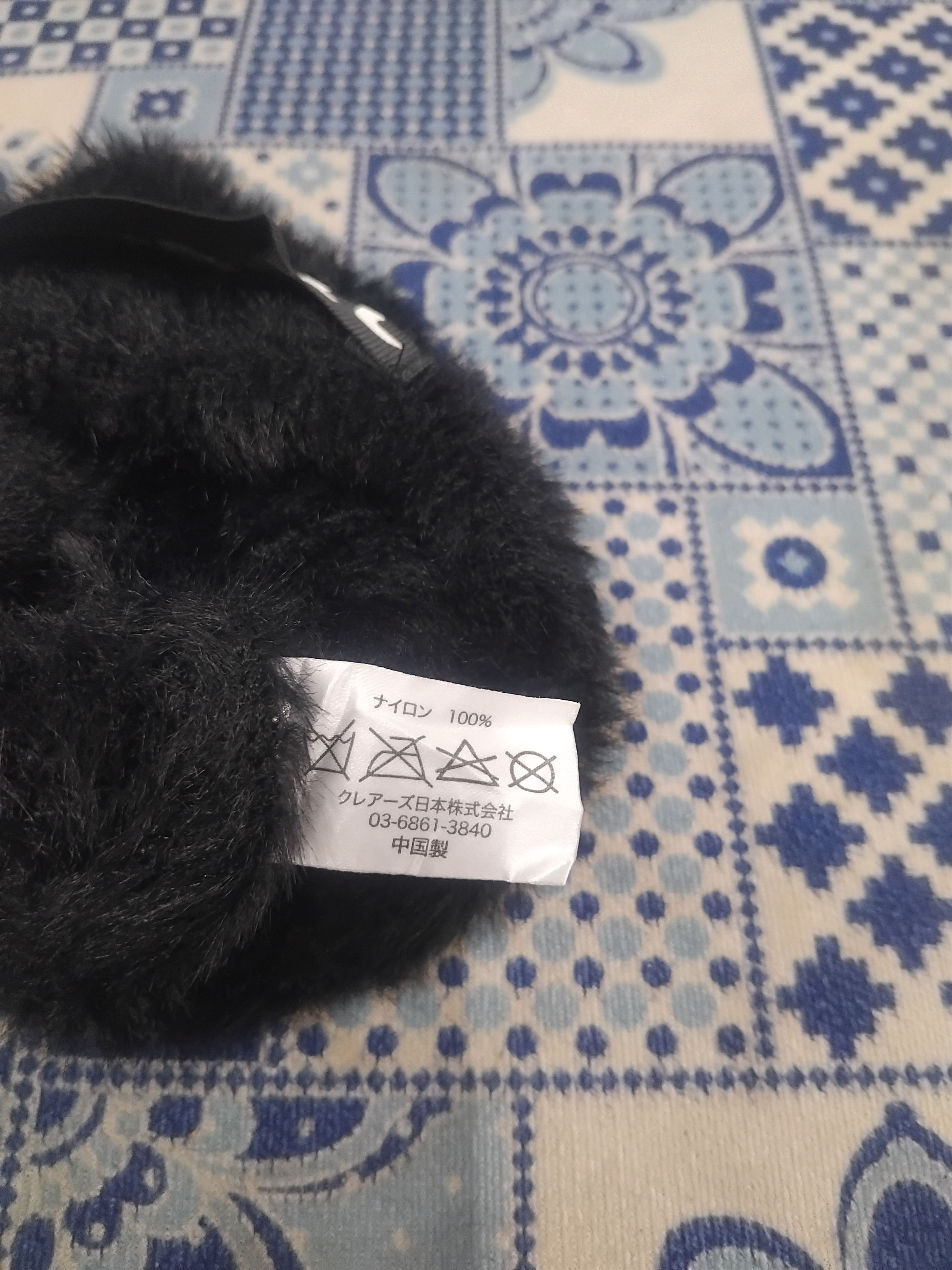 Japanese Brand 💥Romantic black colour fur beanie hat Size ONE SIZE - 2 Thumbnail