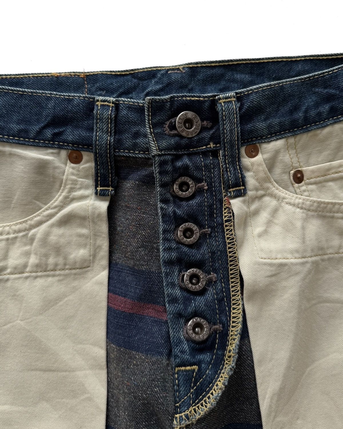 Kapital KAPITAL REVERSE DENIM JEANS Size US 28 / EU 44 - 7 Thumbnail