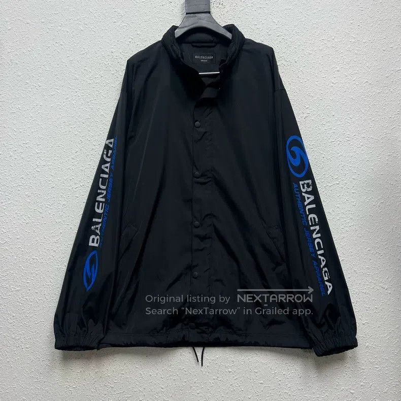 Balenciaga Balenciaga Letter logo print round collar button long-slee Size US M / EU 48-50 / 2 - 1 Thumbnail