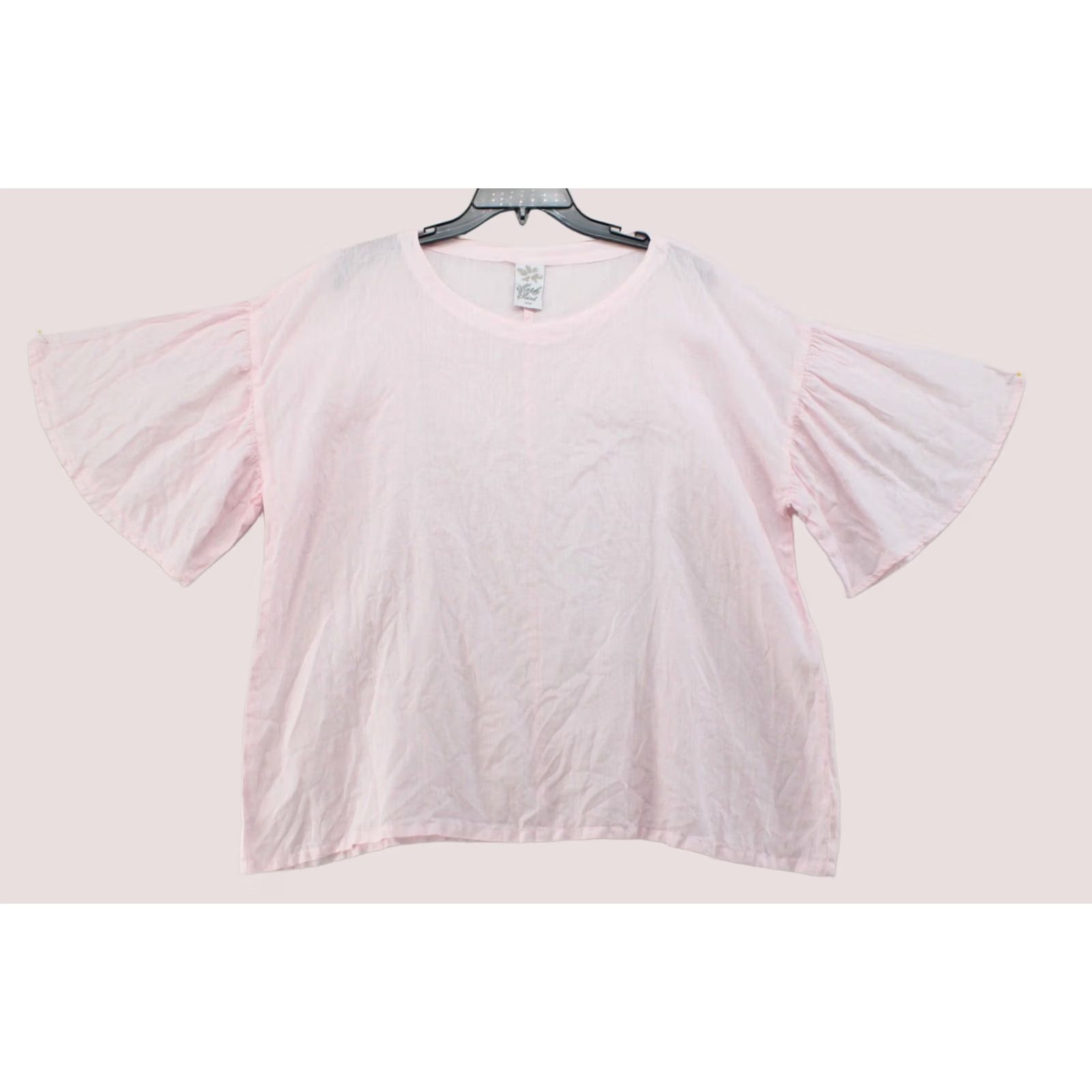 Pinko Match Point USA Kimono Top Womens Medium Pink Linen Cottagecore Fairy Bohemian Cottagecore USA Fashion Shirt Ladies M Size M / US 6-8 / IT 42-44 - 1 Thumbnail