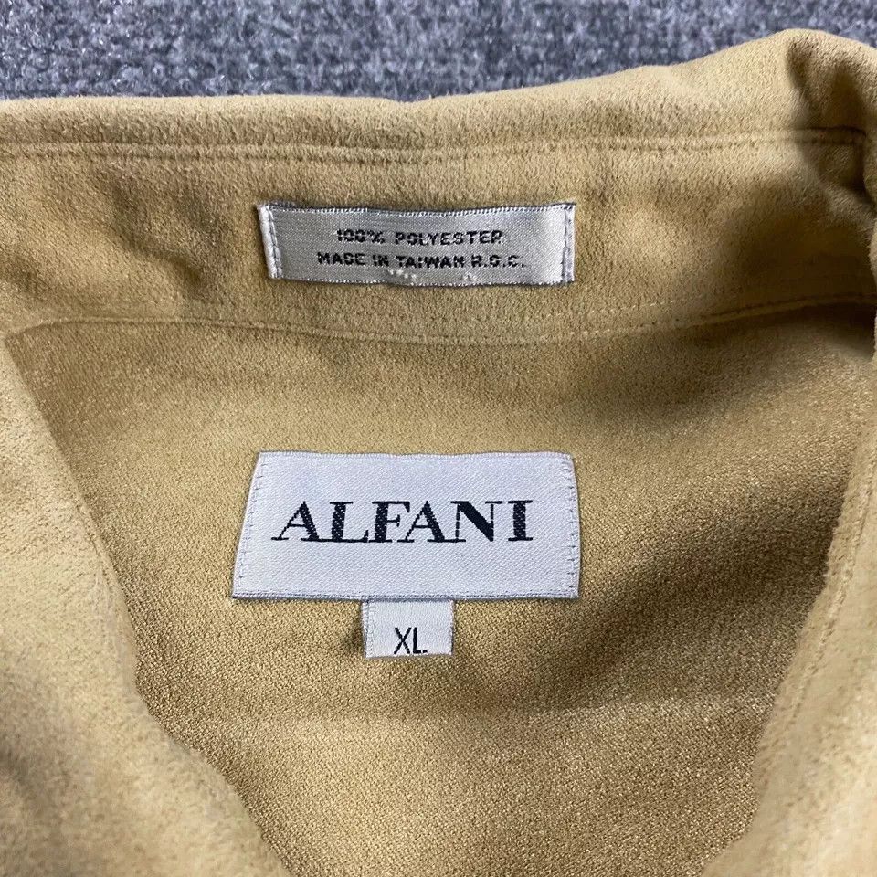 Alfani Alfani Shirt Men's XL Suede Button Up Pocket Vintage Size US XL / EU 56 / 4 - 3 Thumbnail