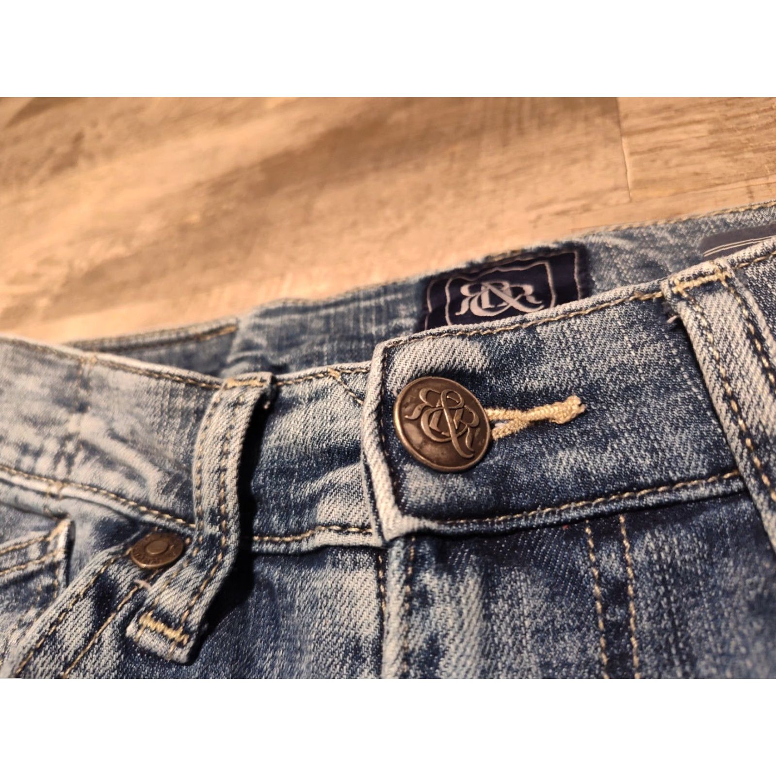 Vintage VINTAGE Rock & Republic Slim Straight Jeans Men 29x32 Medium Wash Denim Blue 90s? Size US 29 - 6 Thumbnail