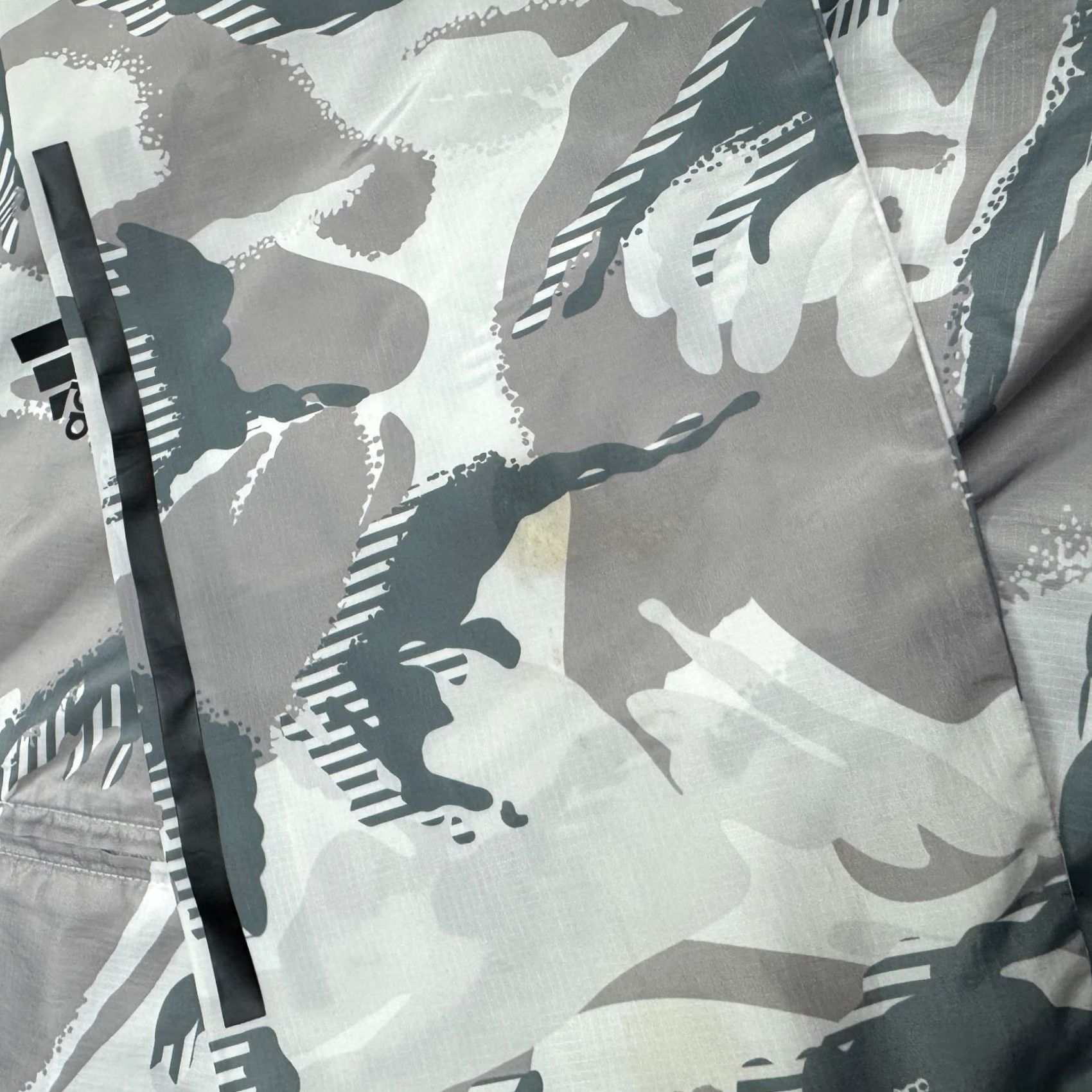 Adidas Adidas Windbreaker Hoodie Jacket Womens XL Gray Full Zip Camouflage Active Size XL / US 12-14 / IT 48-50 - 5 Thumbnail
