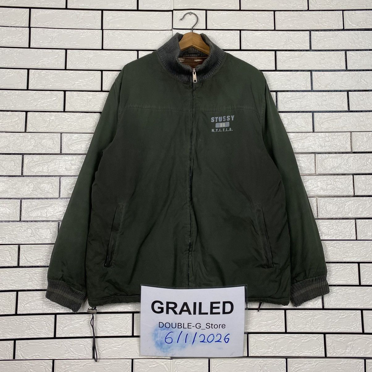Stussy Vintage Quilted Bomber Jacket Stussy Usa Blanket Distressed Size US M / EU 48-50 / 2 - 1 Thumbnail