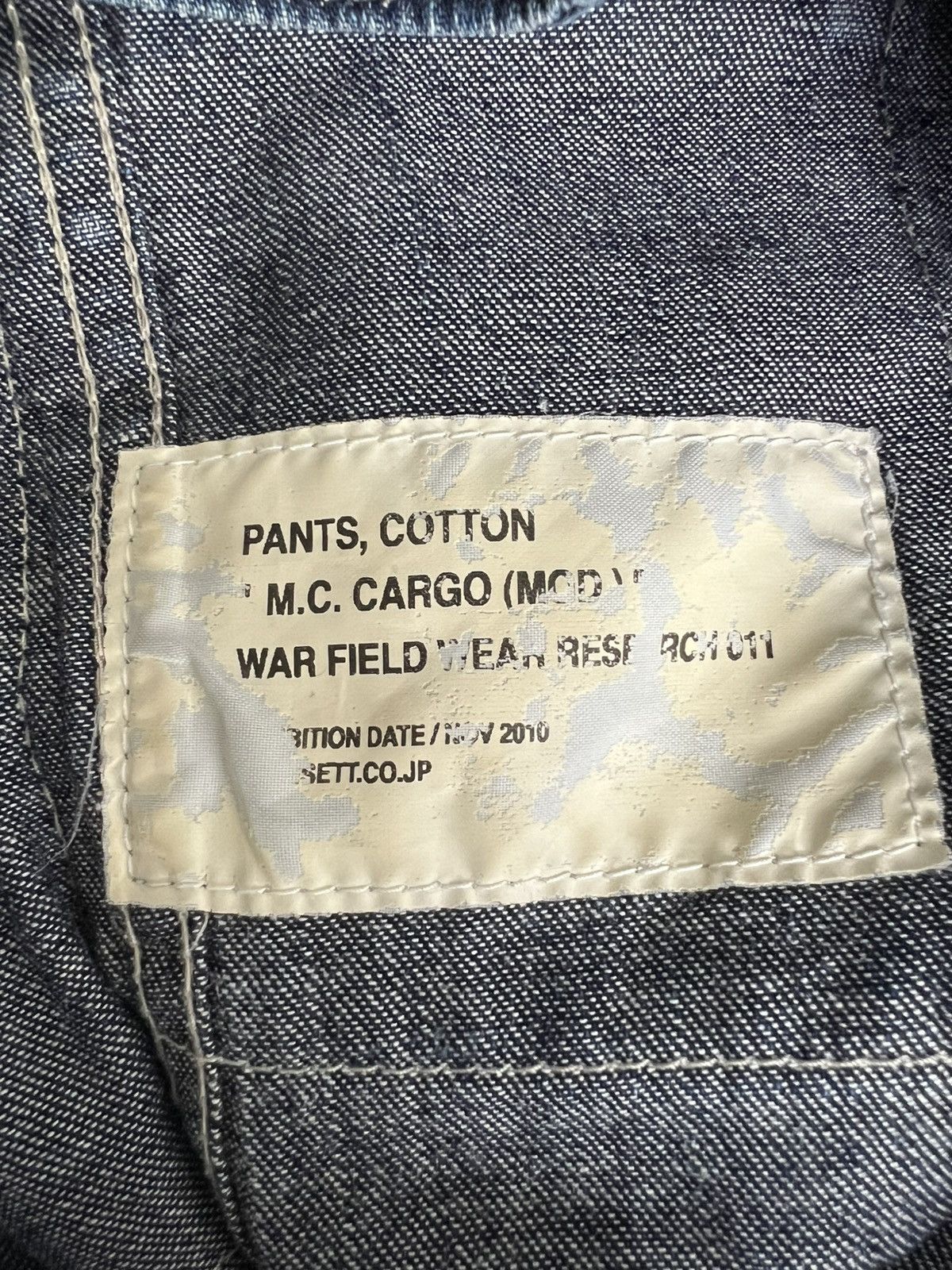 General Research AW10 GR War Field Wear M.C Cargo Mod USN Monkey Pants Denim Size US 31 - 10 Thumbnail