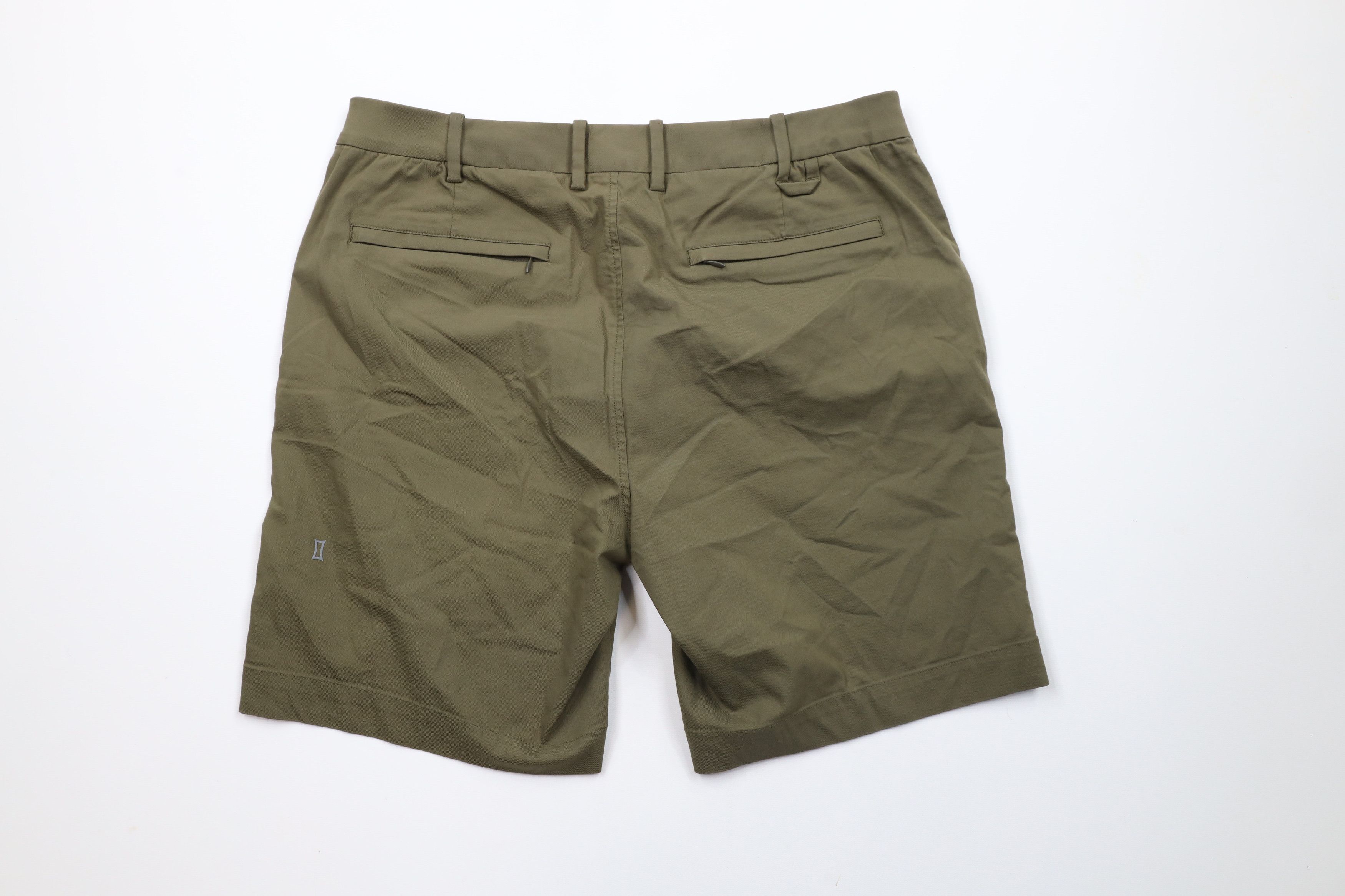 Kit and Ace × Vintage Kit & Ace Flat Front Above Knee Tech Chino Shorts Olive Size US 32 / EU 48 - 9 Thumbnail