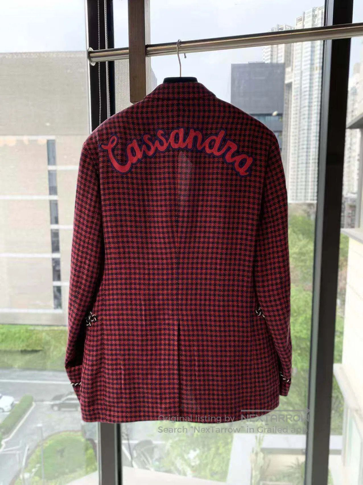 Gucci Guicci Plaid lapel embroidered blazer| Size M / US 6-8 / IT 42-44 - 3 Thumbnail