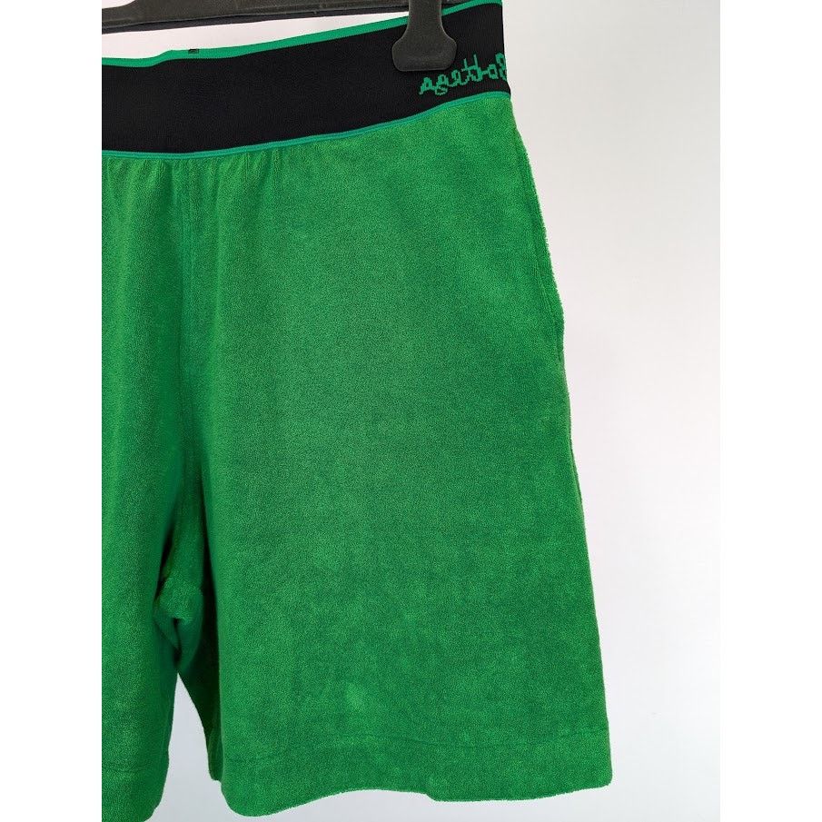 Bottega Veneta o1rshd1 Medium Weight Towelling Jersey Shorts in Parakeet Size US 32 / EU 48 - 5 Thumbnail