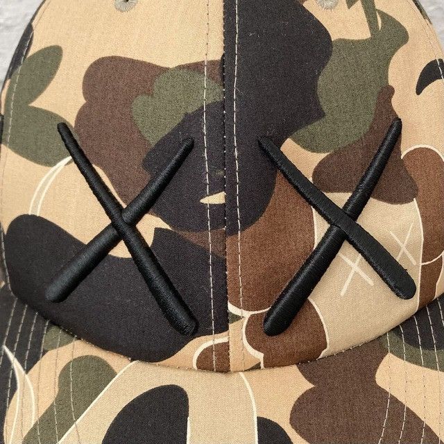 Bape × Kaws BAPE × KAWS BENDY 1st Camo Yellow Hat Cap a bathing ape NIGO Size ONE SIZE - 2 Thumbnail