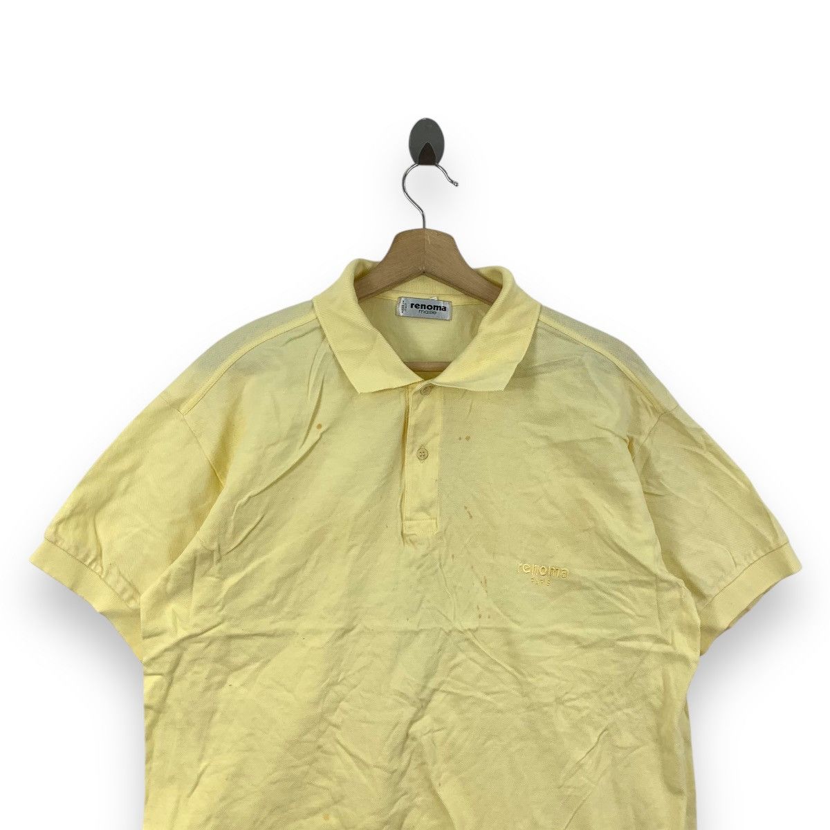 Renoma Vintage RENOMA PARIS MAILLE Collection Woven Polo Tee Size US L / EU 52-54 / 3 - 2 Thumbnail
